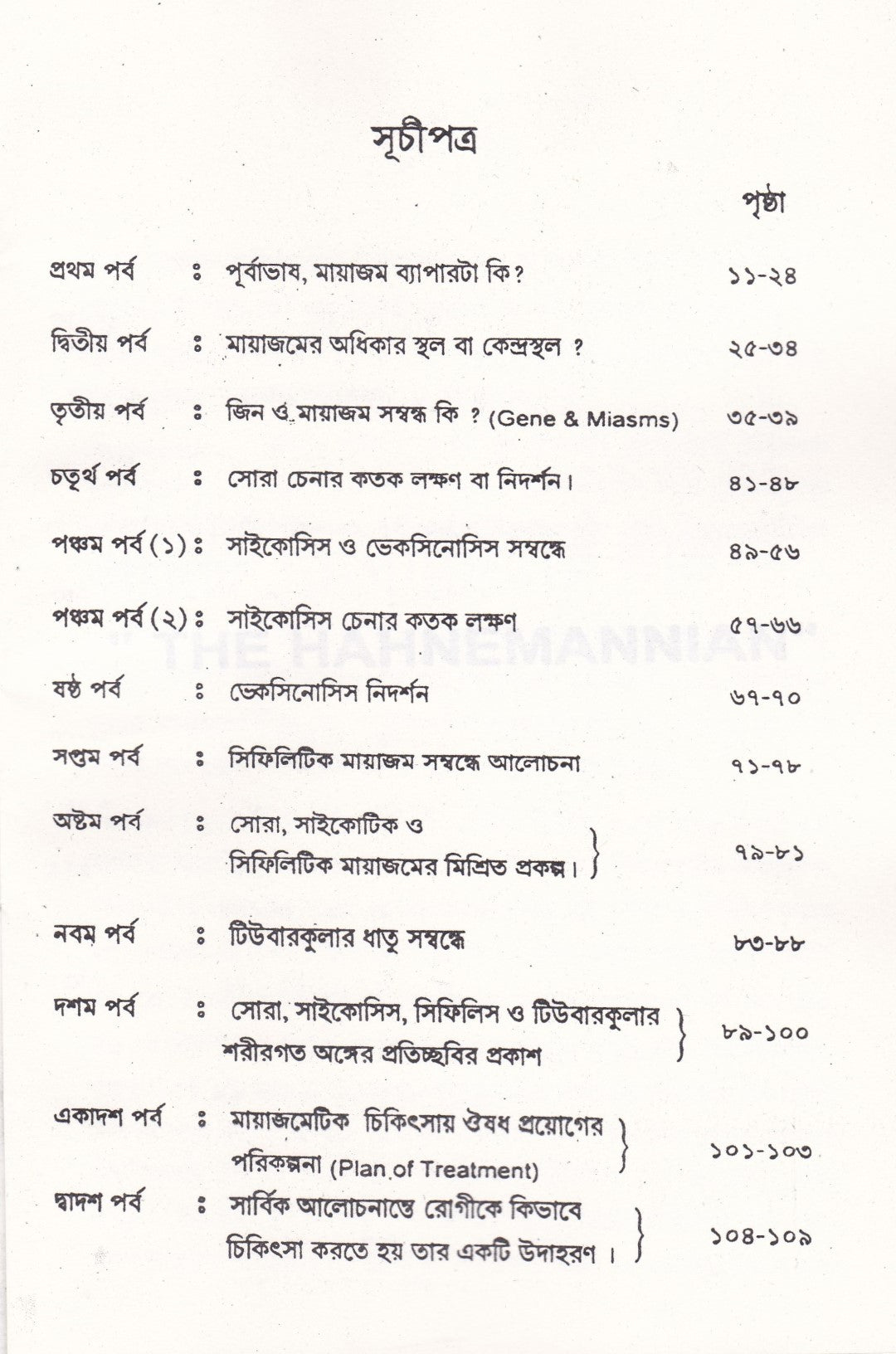 মায়াজম্ ও হ্যানিম্যানের ক্রনিক ডিজিজ এবং হোমিওপ্যাথিতে জটিল রোগ চিকিৎসার কলাকৌশল