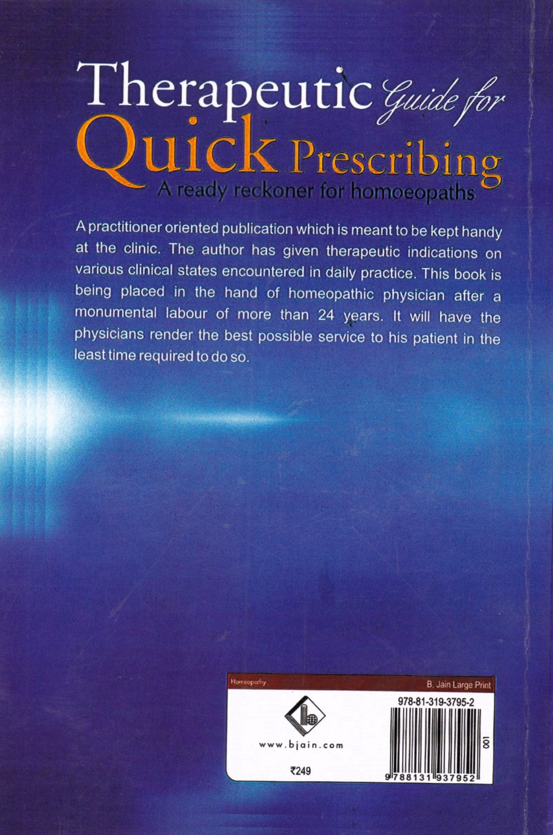 Therapeutic guide for Quick Prescribing