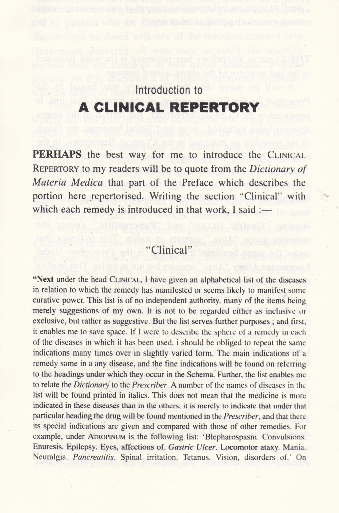 A Clinical REPERTORY to the Dictionary of Materia Medica