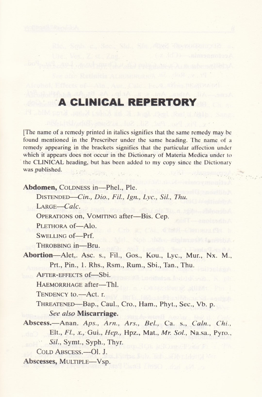 A Clinical REPERTORY to the Dictionary of Materia Medica