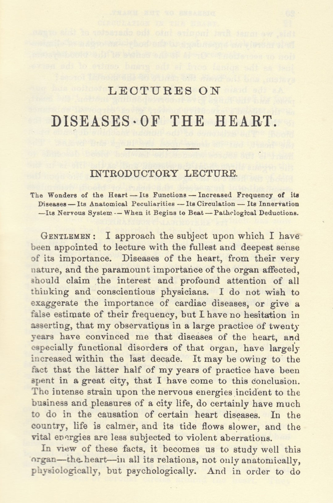 DISEASES OF THE HEART