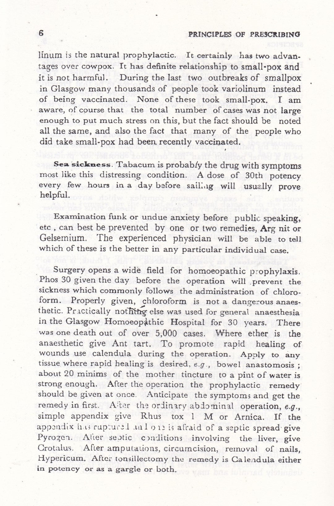 Principles Of Prescribing Collected From Clinical Experiences Of Pioneers Of Homoeopathy