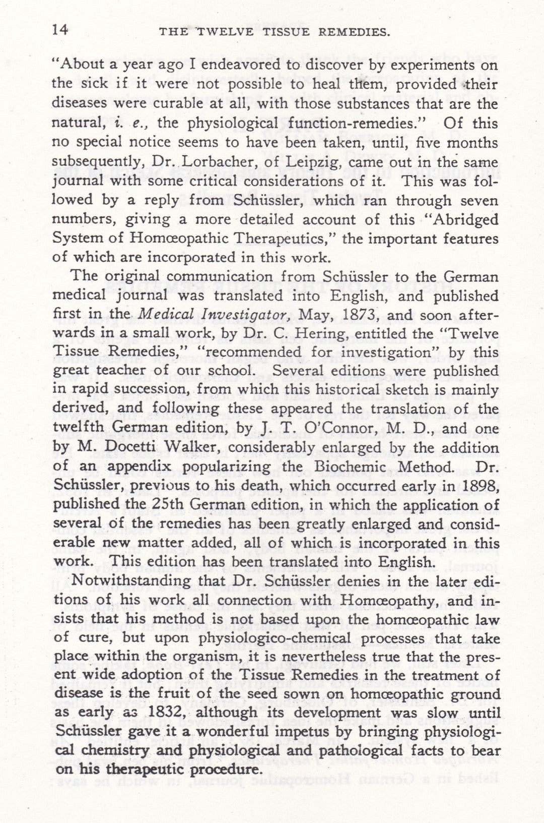 The 12 TISSUE REMEDIES of SCHUSSLER