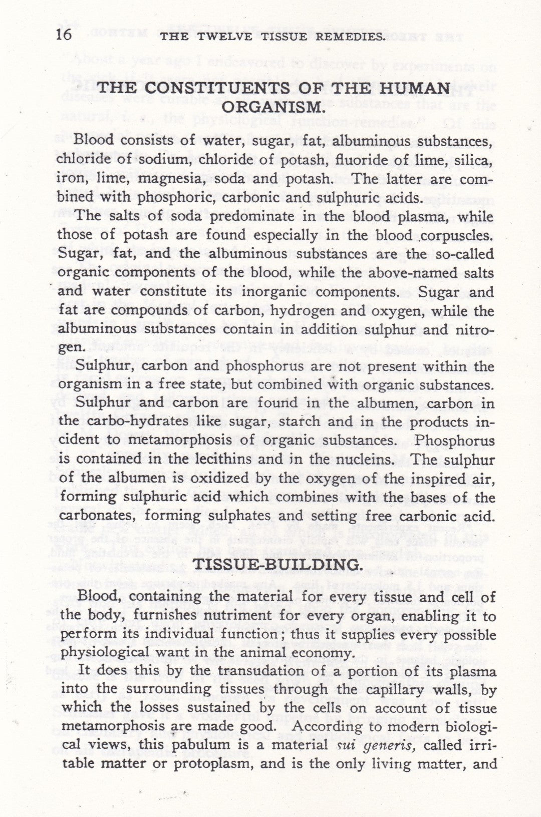 The 12 TISSUE REMEDIES of SCHUSSLER