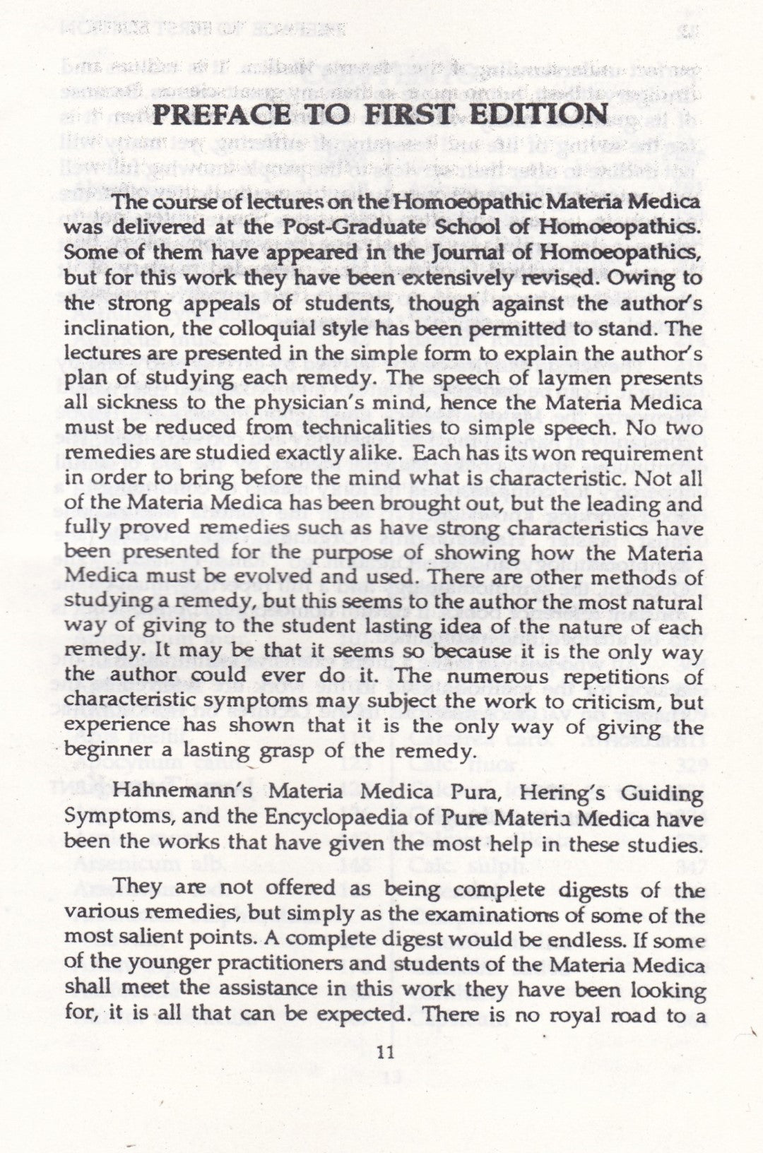 Lectures On HOMOEOPATHIC MATERIA MEDICA