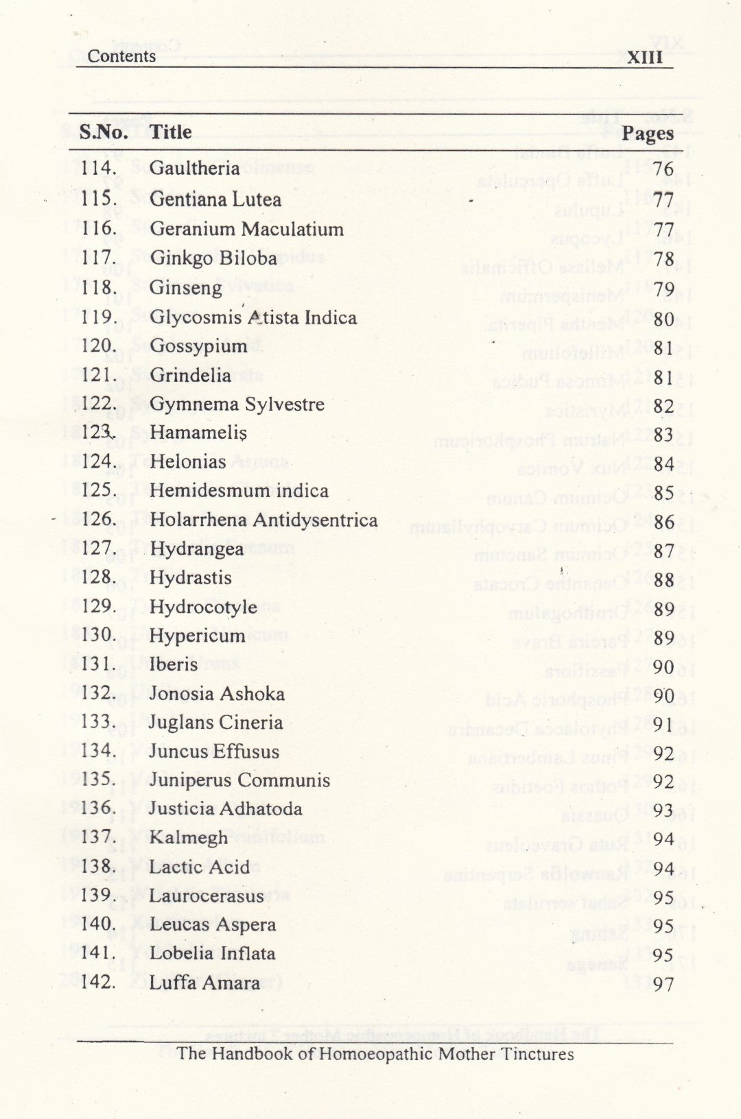 The Handbook Of Homoeopathic Mother Tinctures