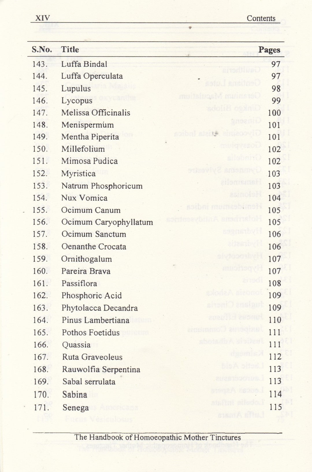 The Handbook Of Homoeopathic Mother Tinctures