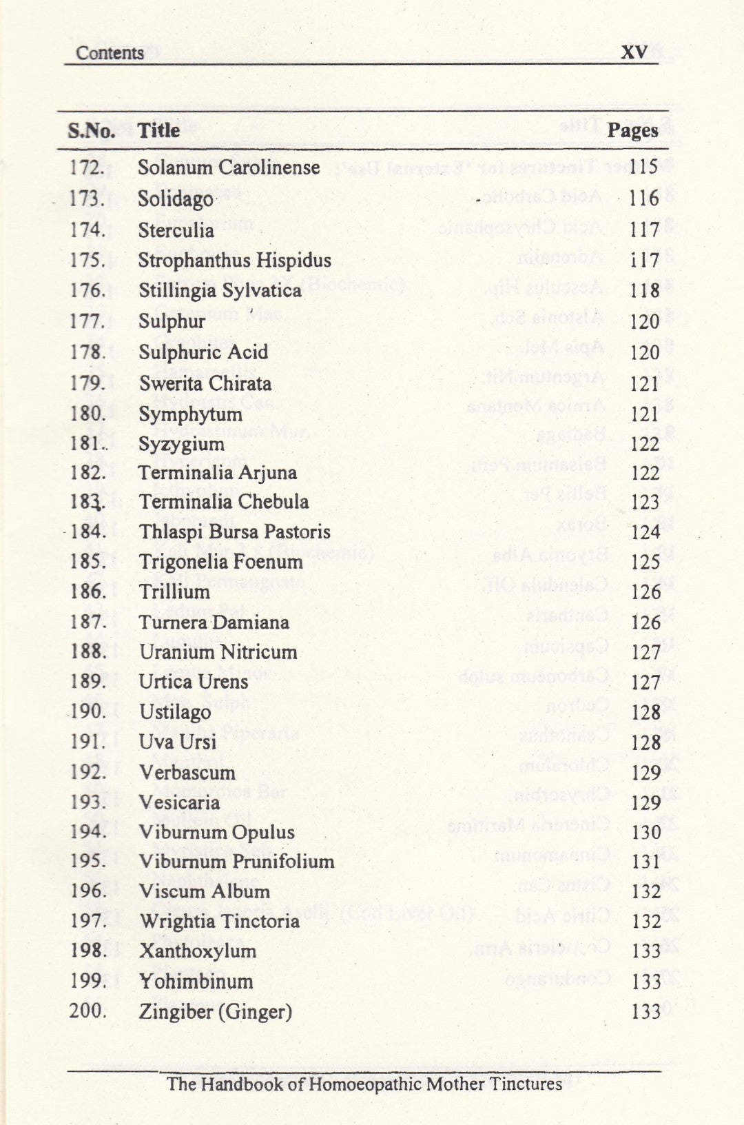 The Handbook Of Homoeopathic Mother Tinctures