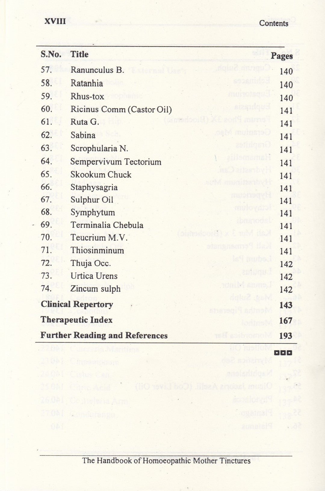 The Handbook Of Homoeopathic Mother Tinctures