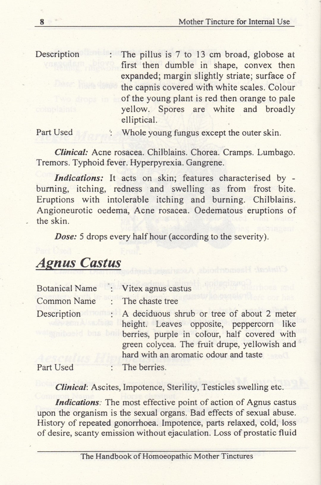 The Handbook Of Homoeopathic Mother Tinctures