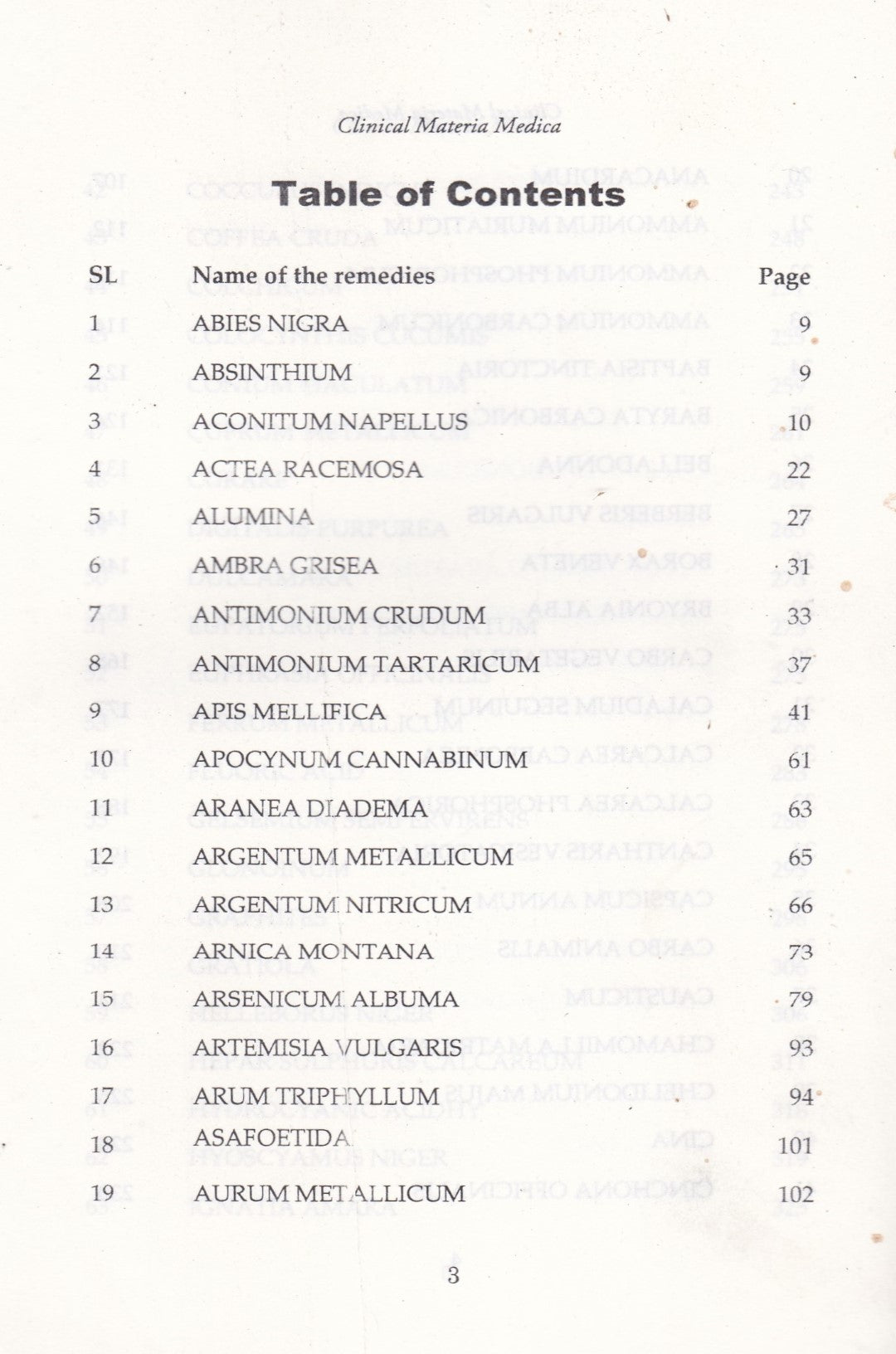 Clinical MATERIA MEDICA