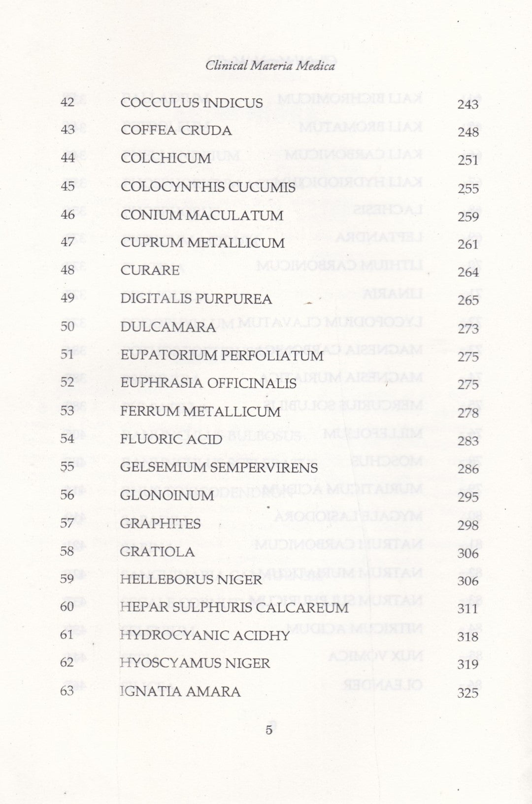 Clinical MATERIA MEDICA