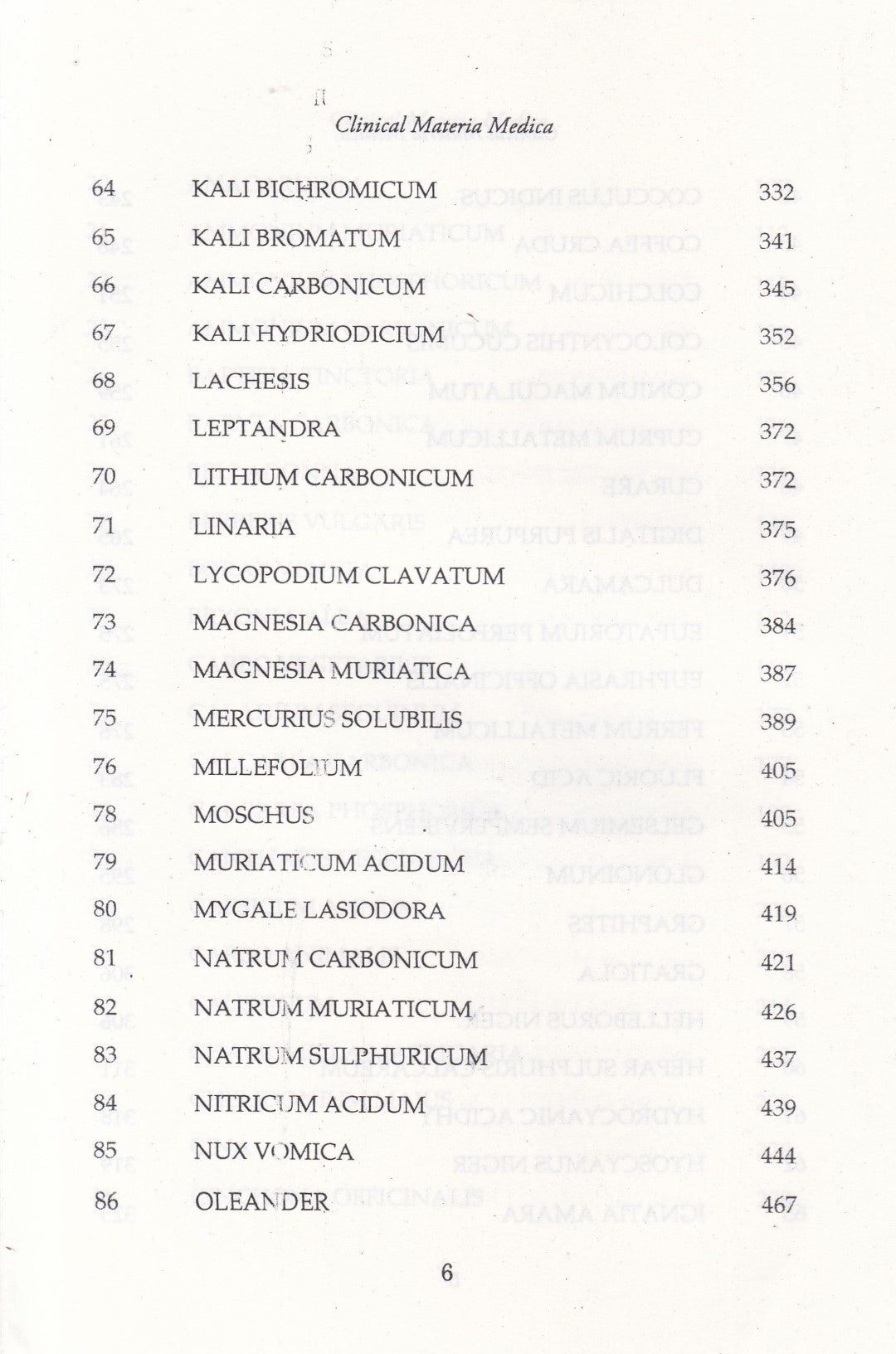 Clinical MATERIA MEDICA