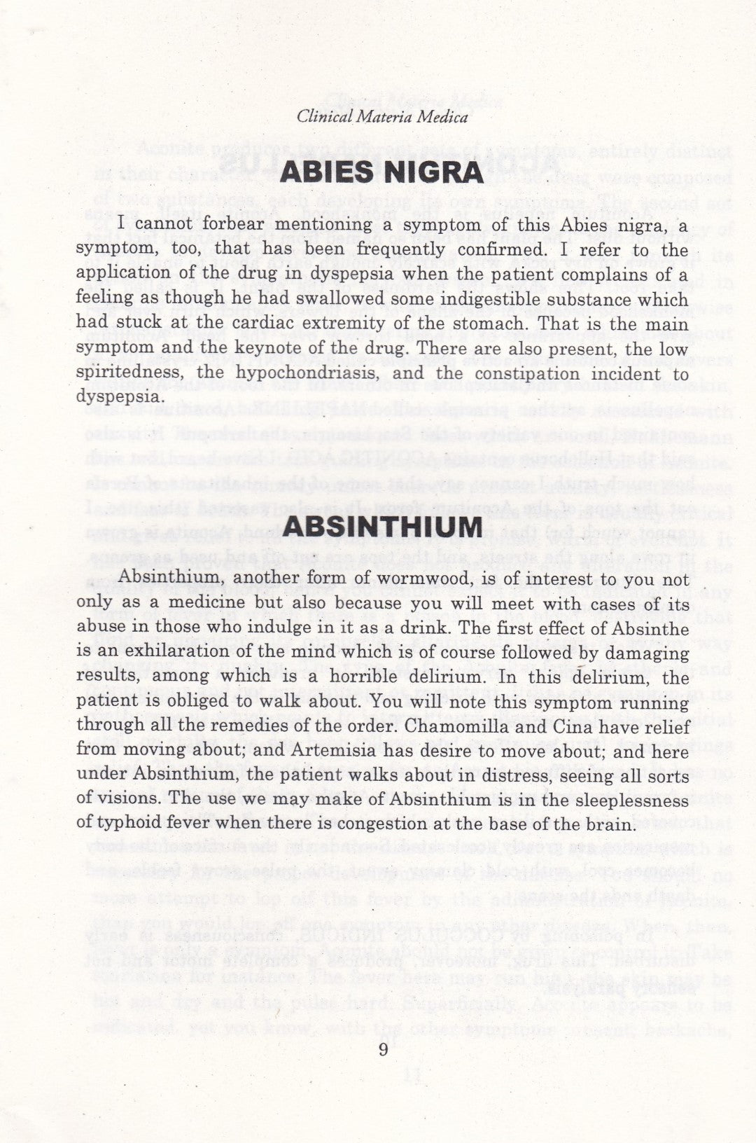 Clinical MATERIA MEDICA