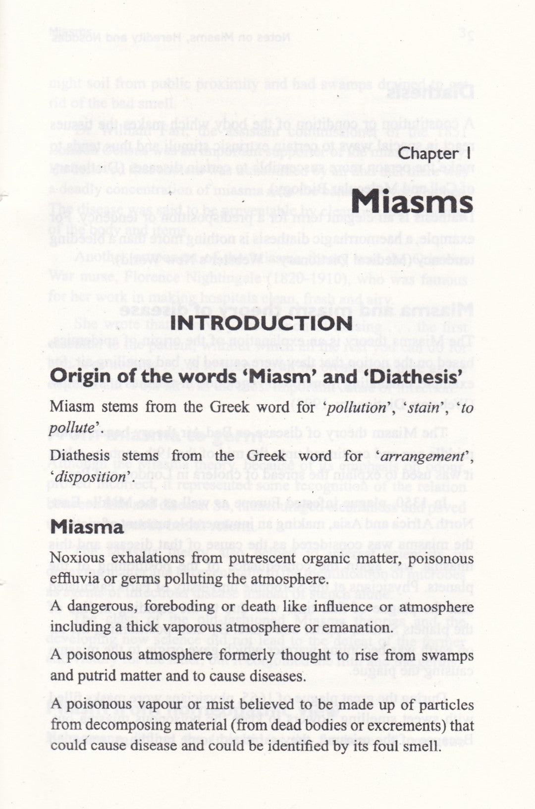 Notes On Miasms,  Heredity and Nosodes