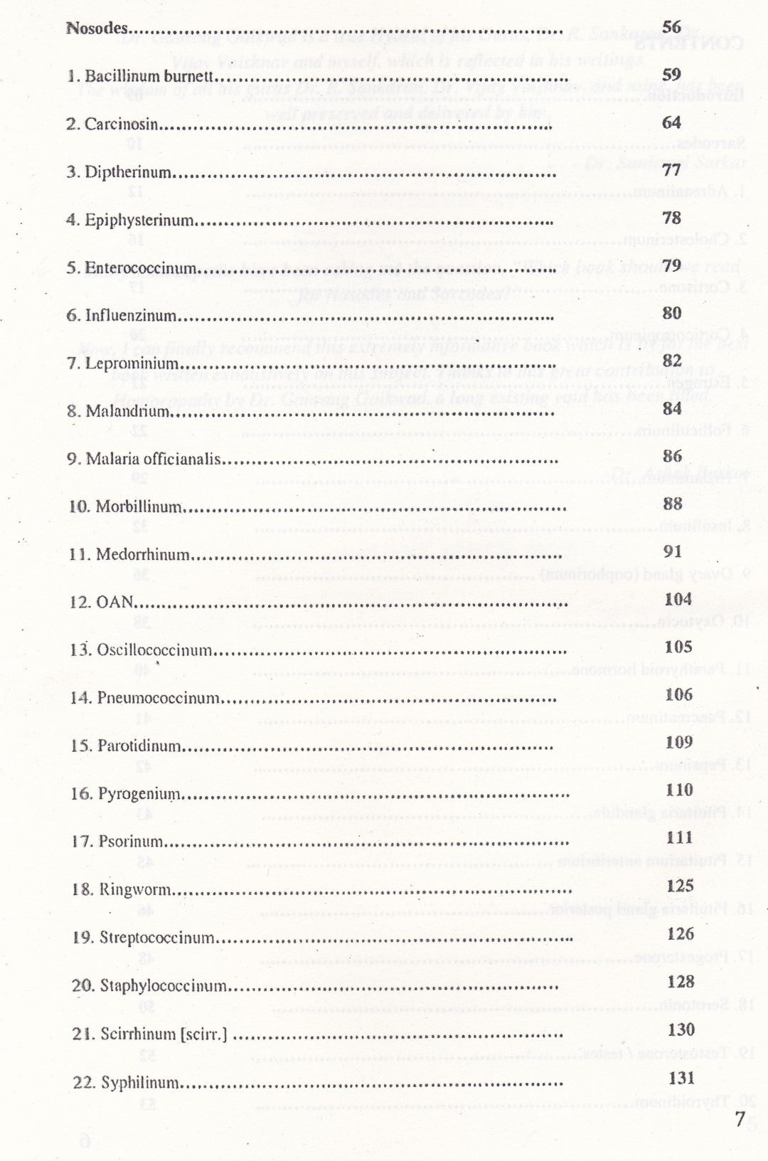 Materia Medica Of Nosodes & Sarcodes