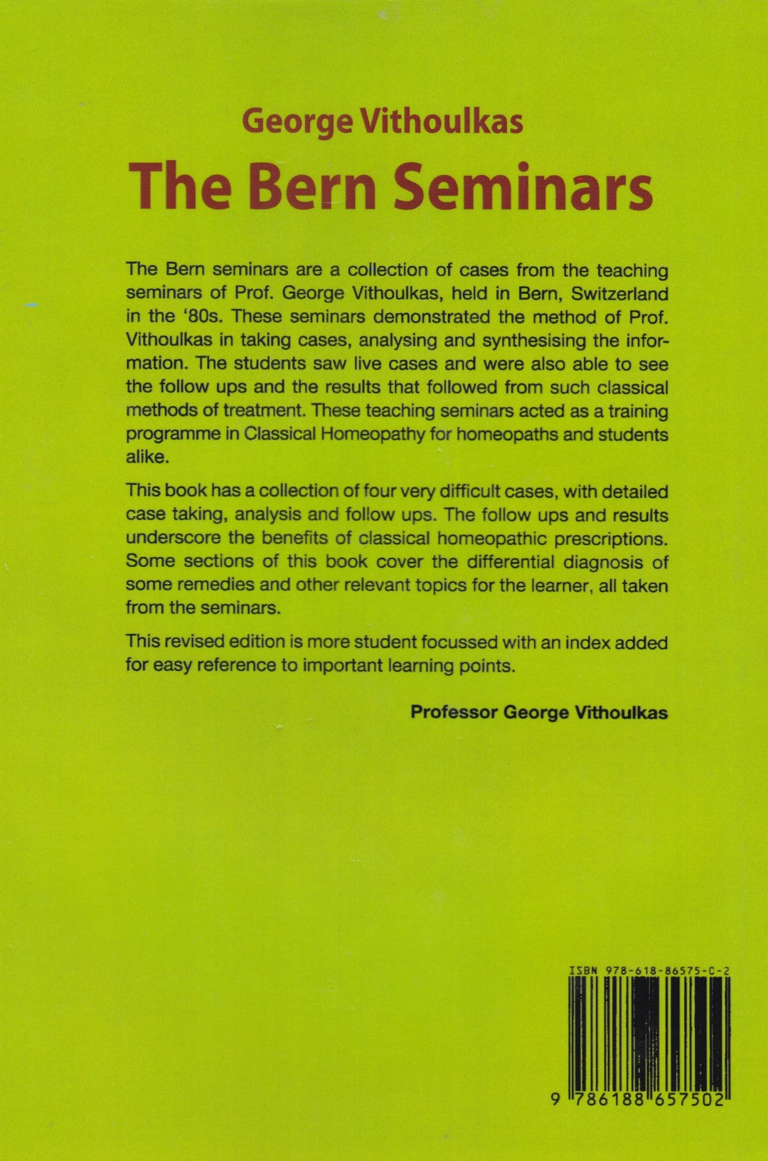 The Bern Seminars