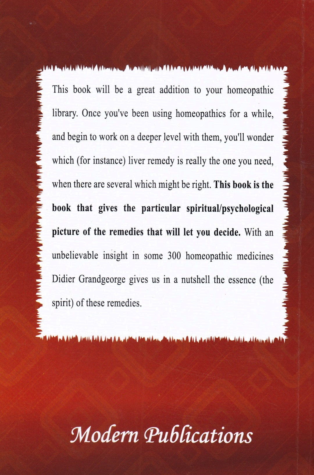 the Spirit  Homoeopathic Medicine