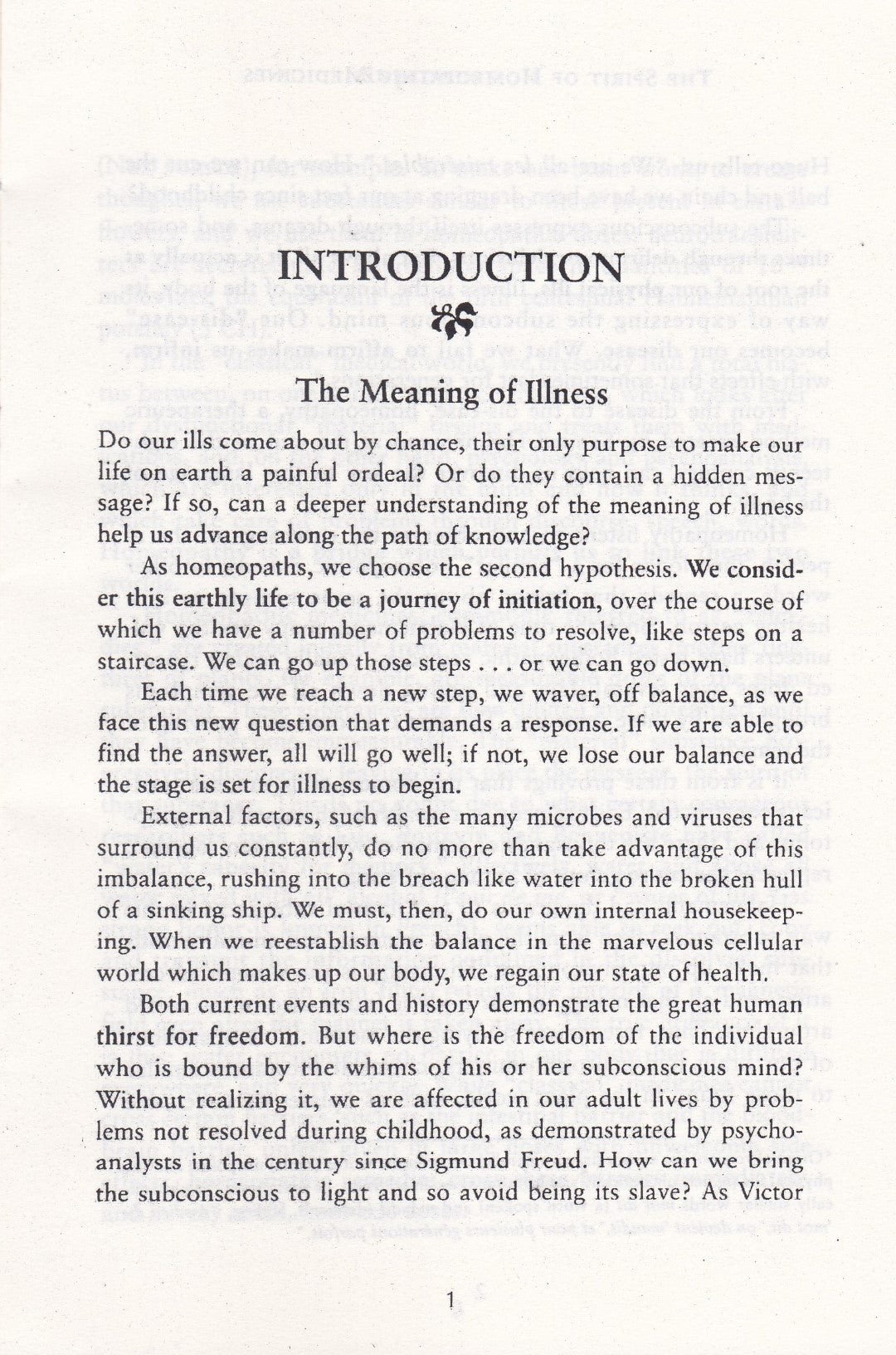 the Spirit  Homoeopathic Medicine