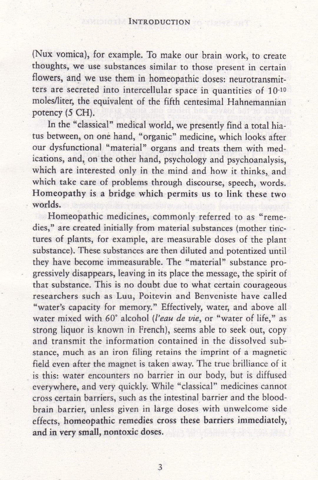 the Spirit  Homoeopathic Medicine