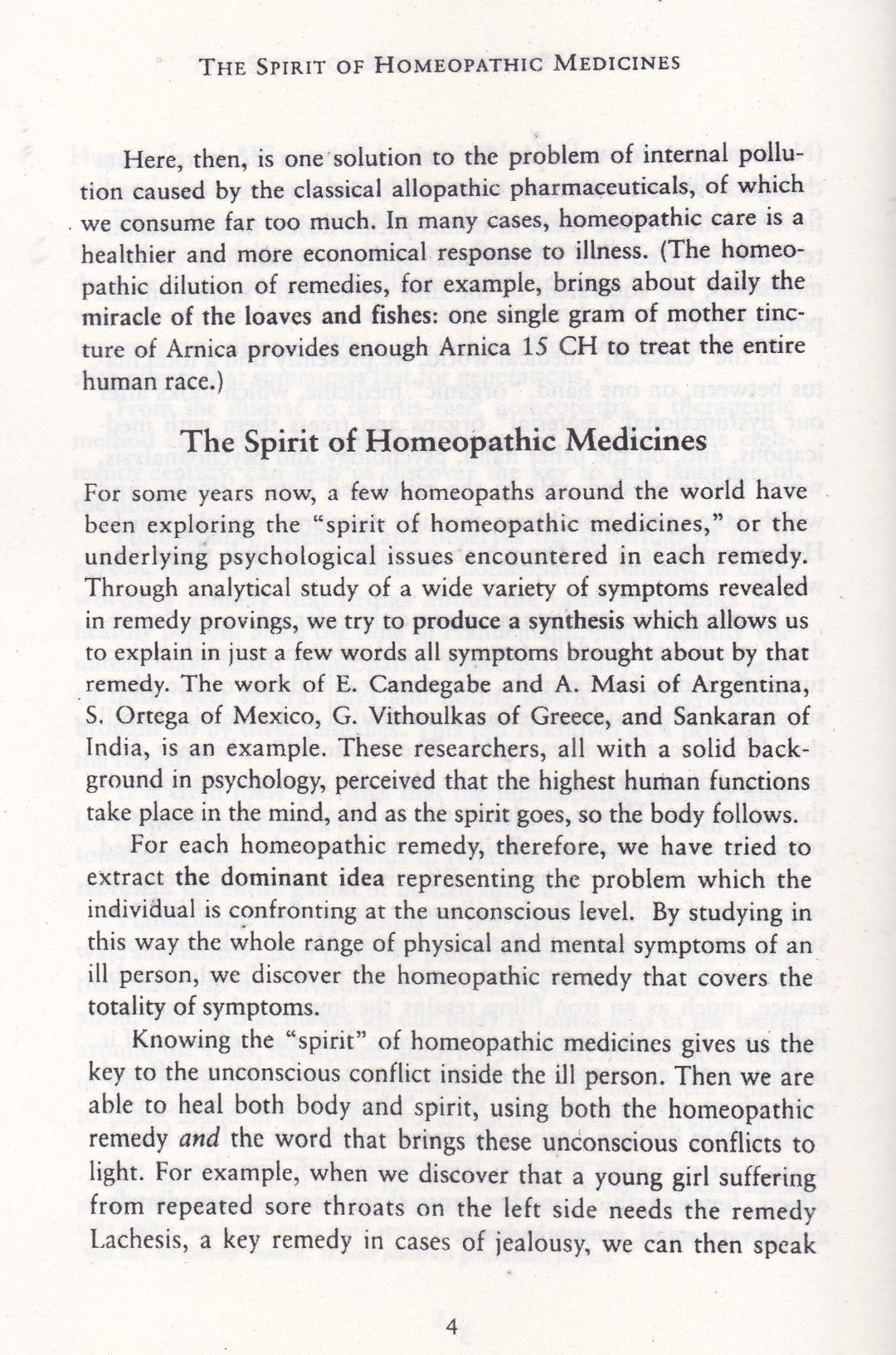 the Spirit  Homoeopathic Medicine