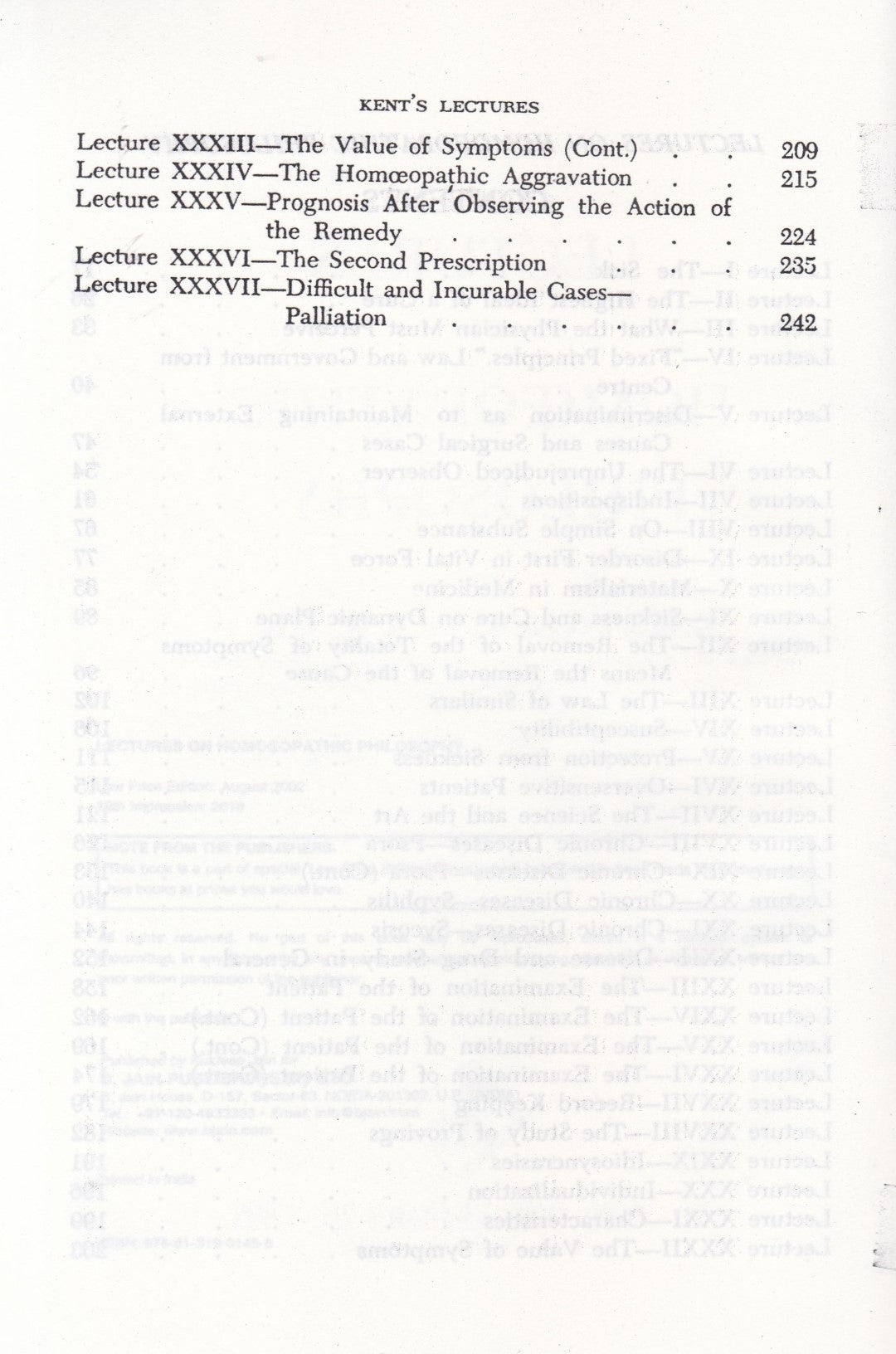 Lectures On HOMOEOPATHIC PHILOSOPHY