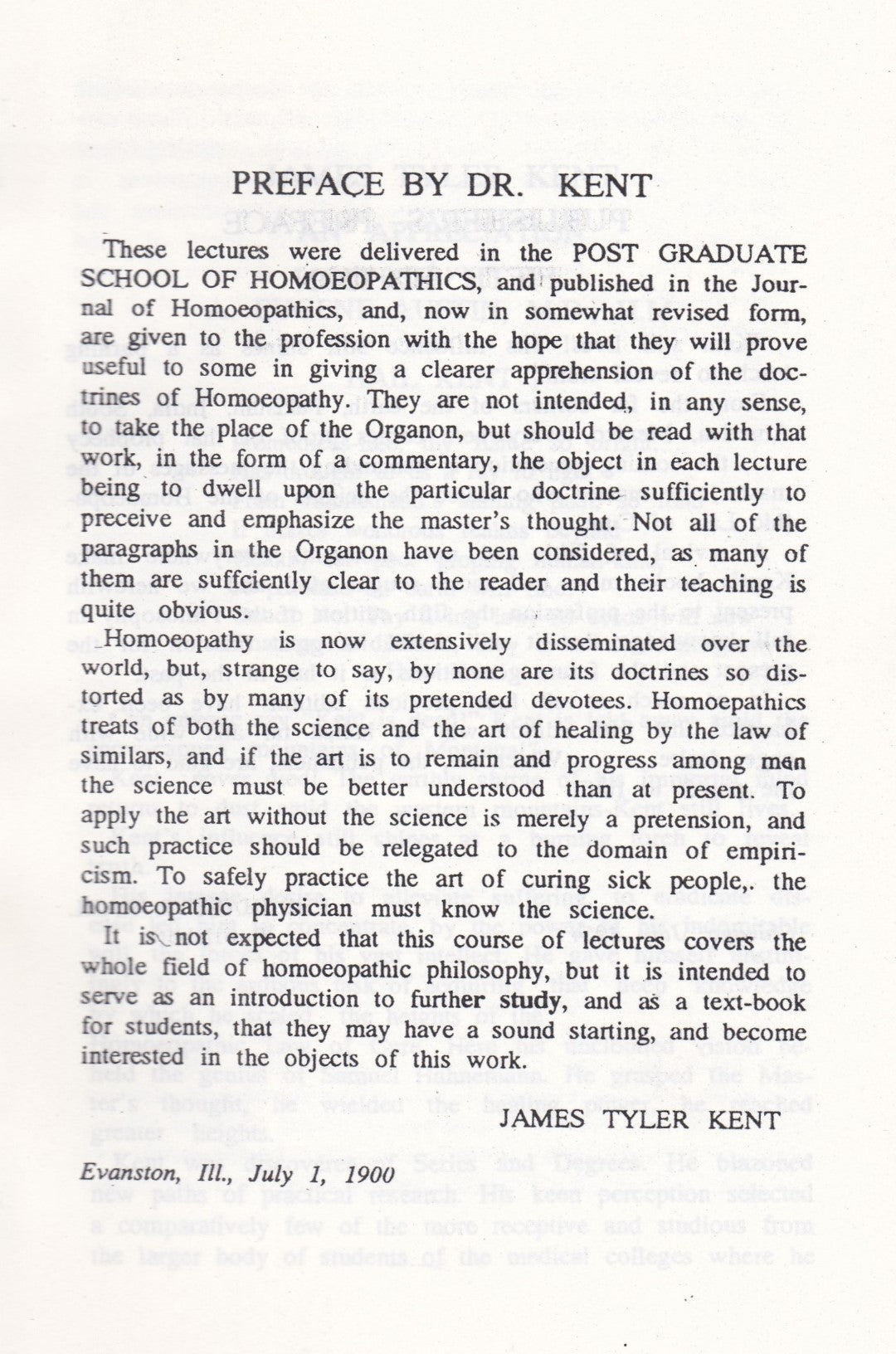 Lectures On HOMOEOPATHIC PHILOSOPHY