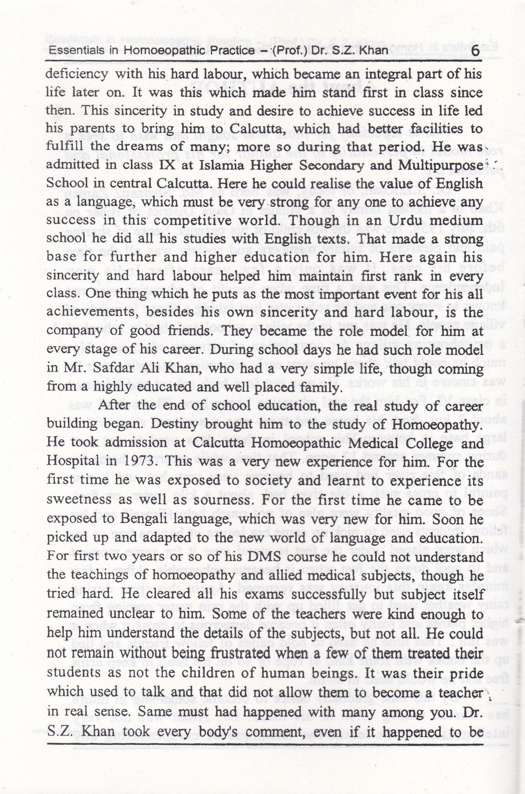 ESSENTIALS IN HOMOEOPATHIC PRACTICH