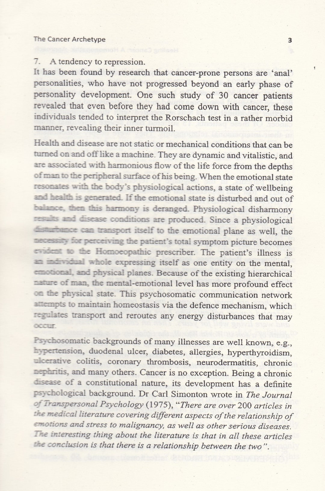 HEALING CANCER A Homoeopathic Approach I-II