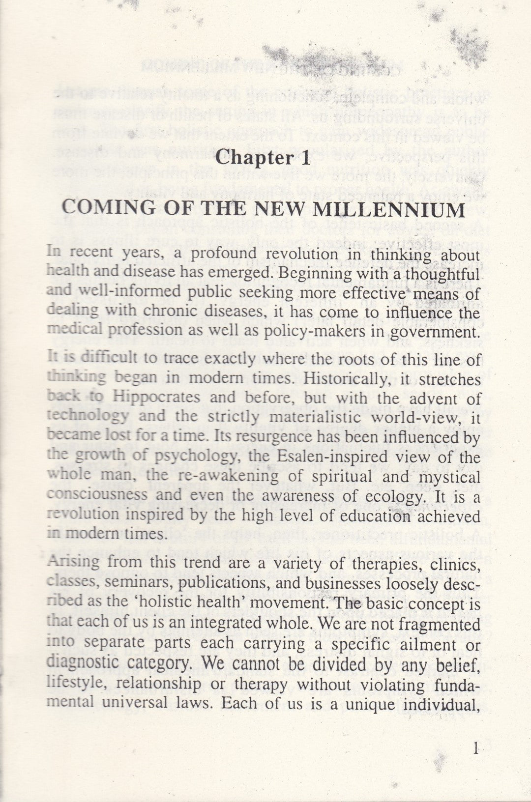 HOMOEOPATHY MEDICINE FOR THE NEW MILLENNIUM