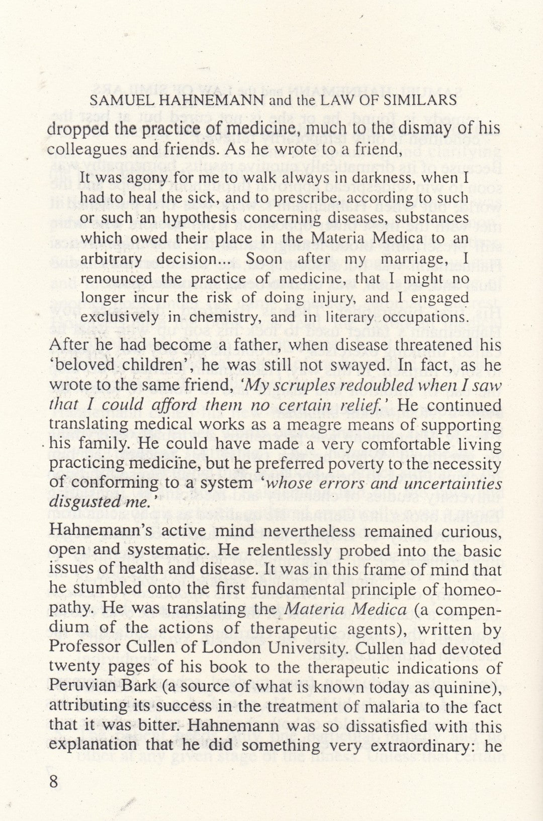 HOMOEOPATHY MEDICINE FOR THE NEW MILLENNIUM