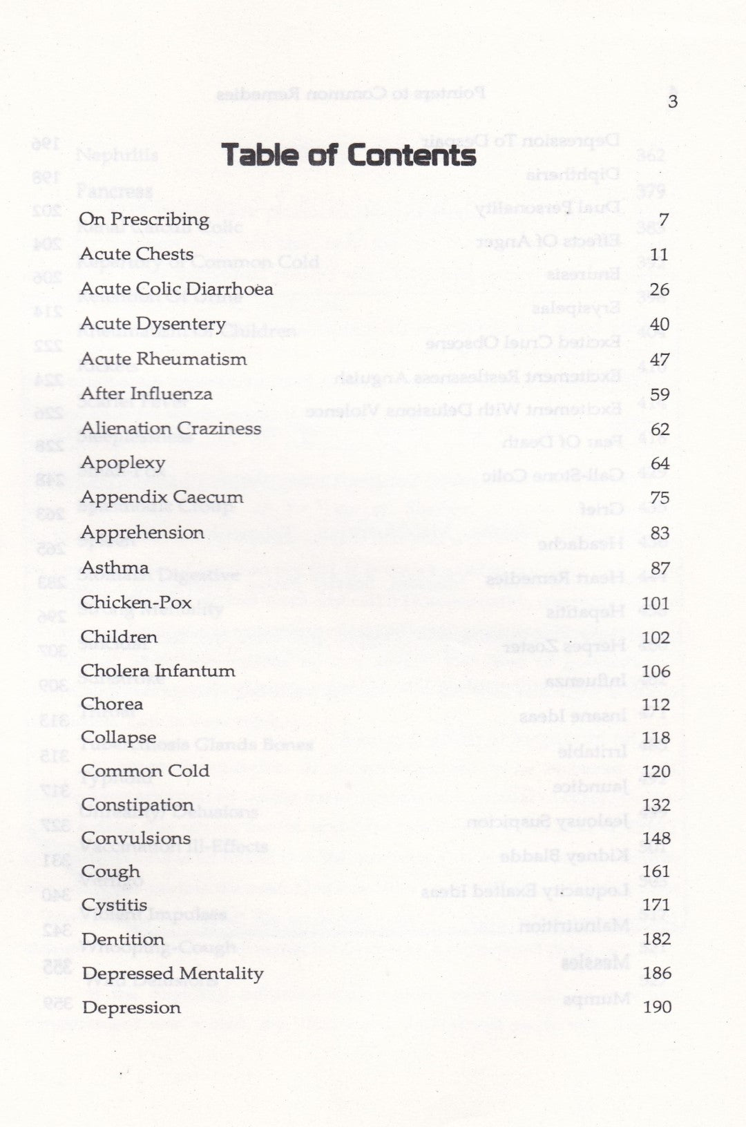 POINTERS To The COMMON REMEDIES