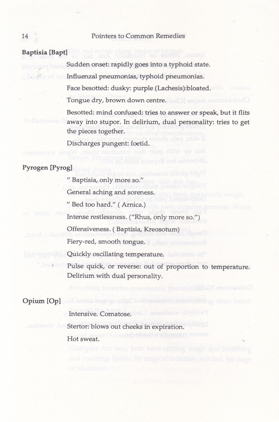 POINTERS To The COMMON REMEDIES