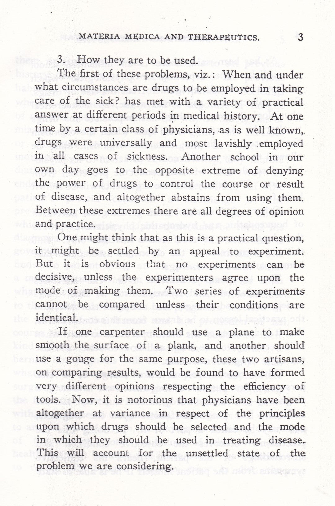 LECTURES ON MATERIA MEDICA