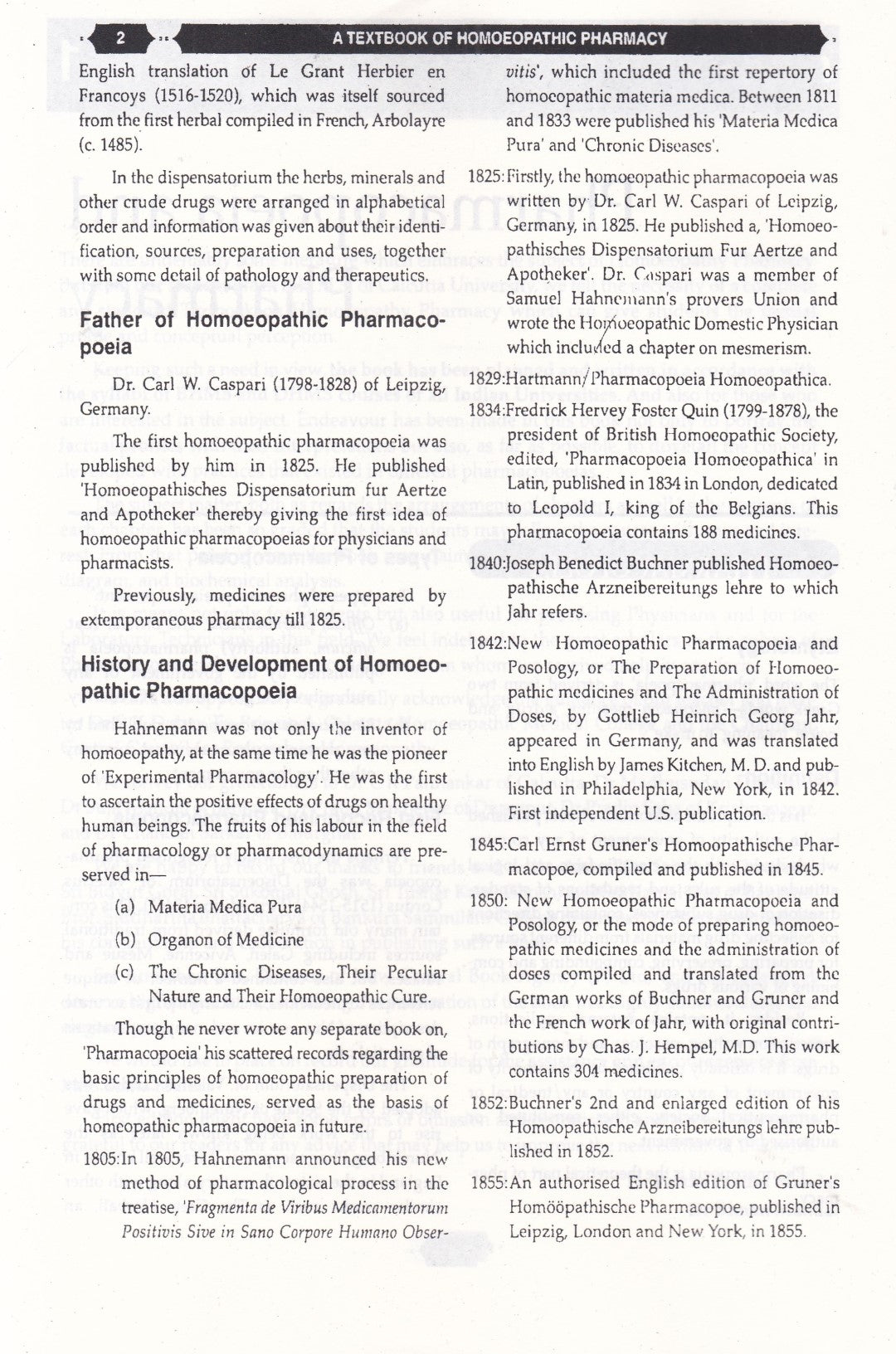 A TEXTBOOK OF HOMOEOPATHIC PHARMACY