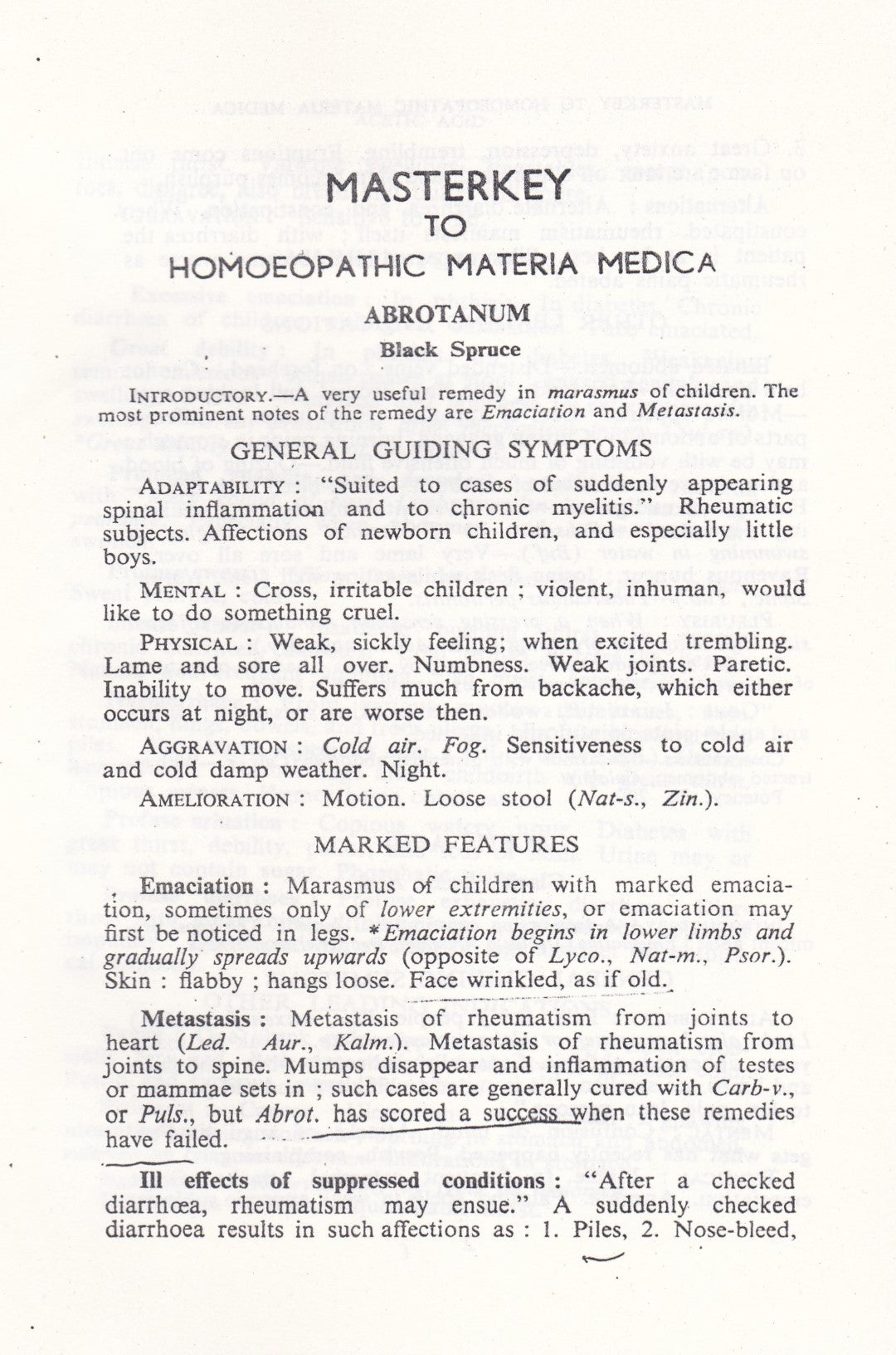 MASTERKEY TO HOMEOPATHIC MATERIA MEDICA