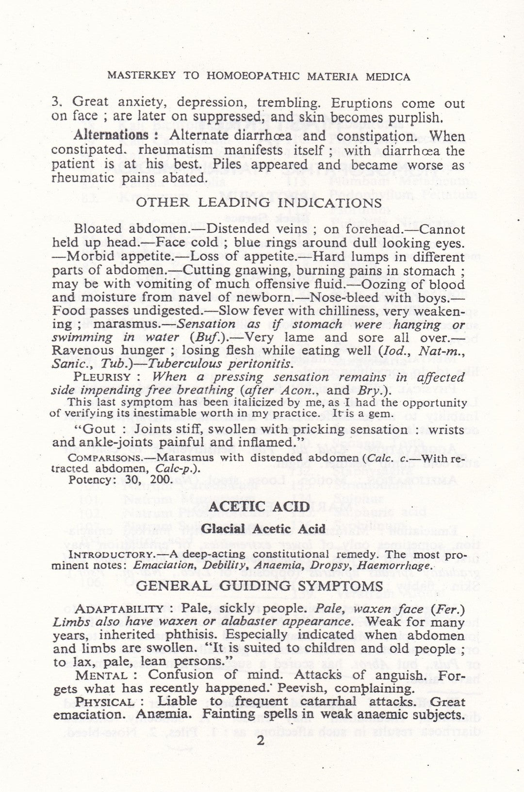 MASTERKEY TO HOMEOPATHIC MATERIA MEDICA