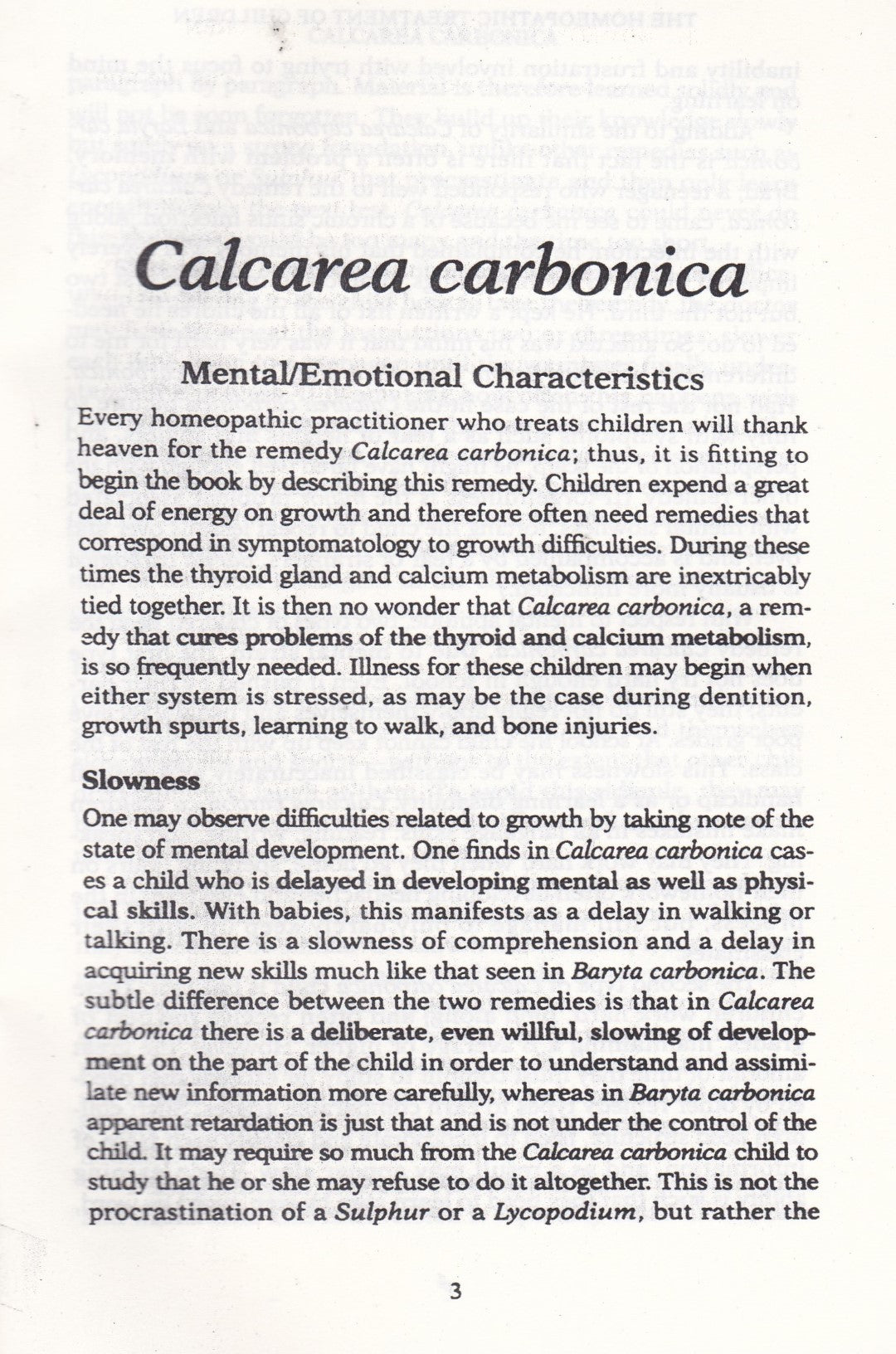 The Homeopathic Treatment Of children