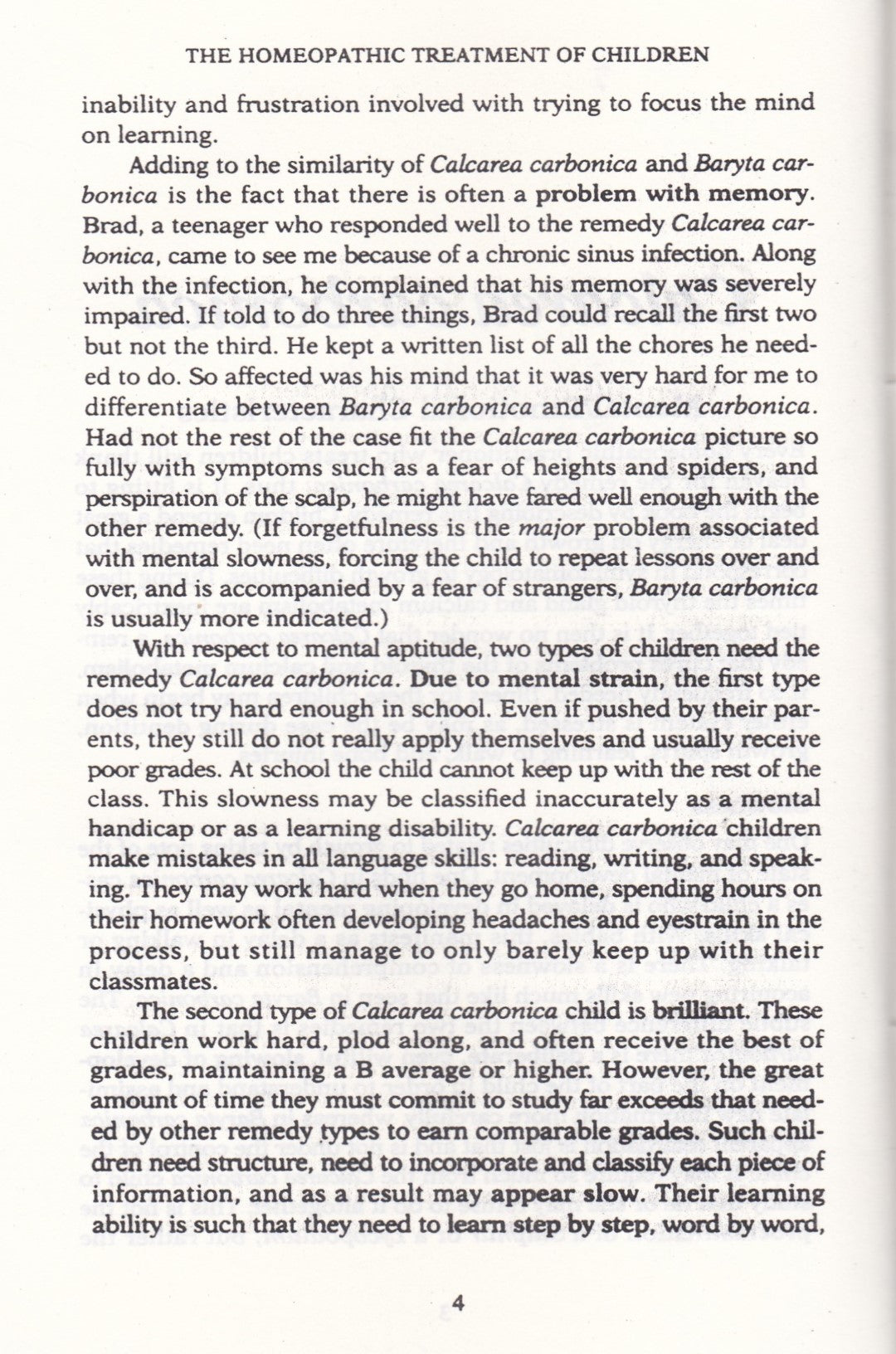 The Homeopathic Treatment Of children
