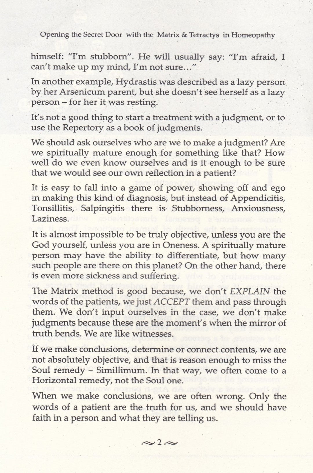 Opening The Secret Door With The Matrix & Tetractys in Homeopathy