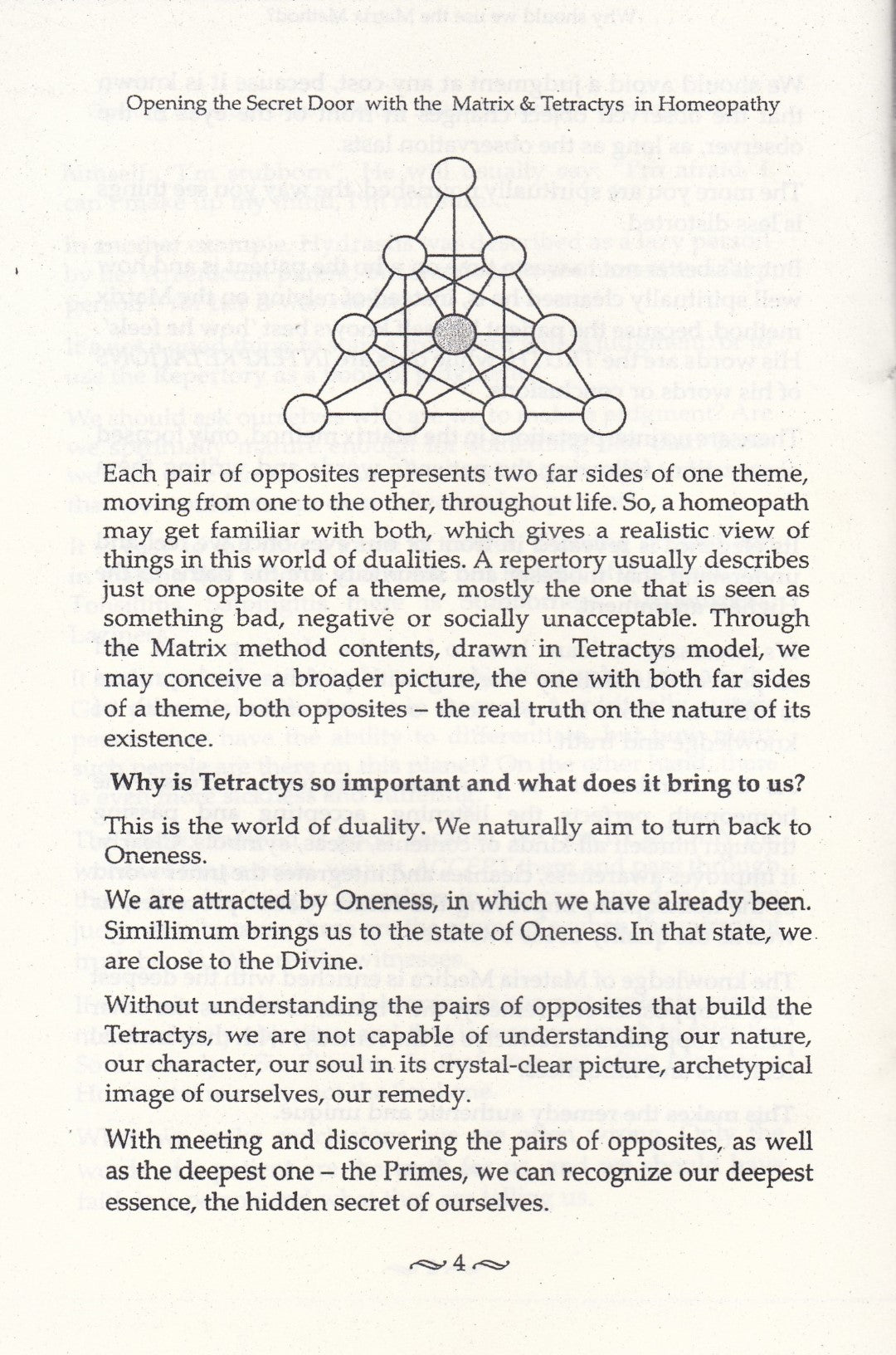 Opening The Secret Door With The Matrix & Tetractys in Homeopathy