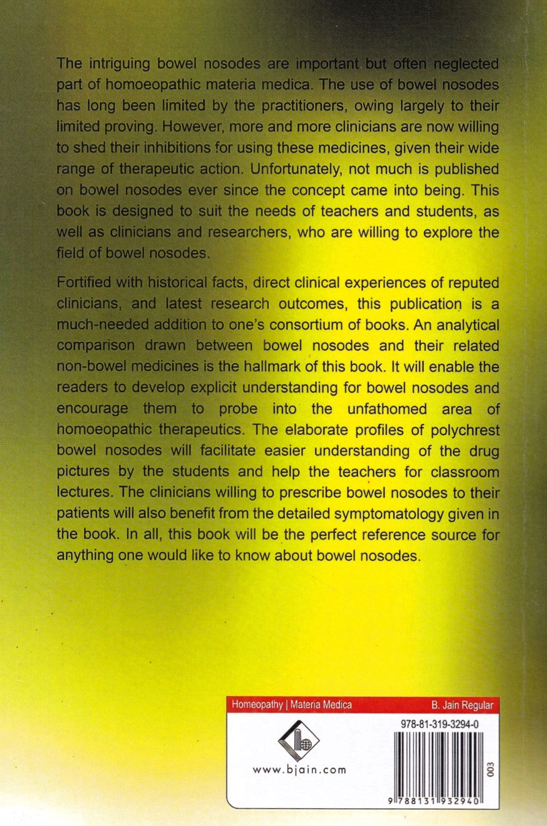 An Update On Bowel Nosodes With Comparisons