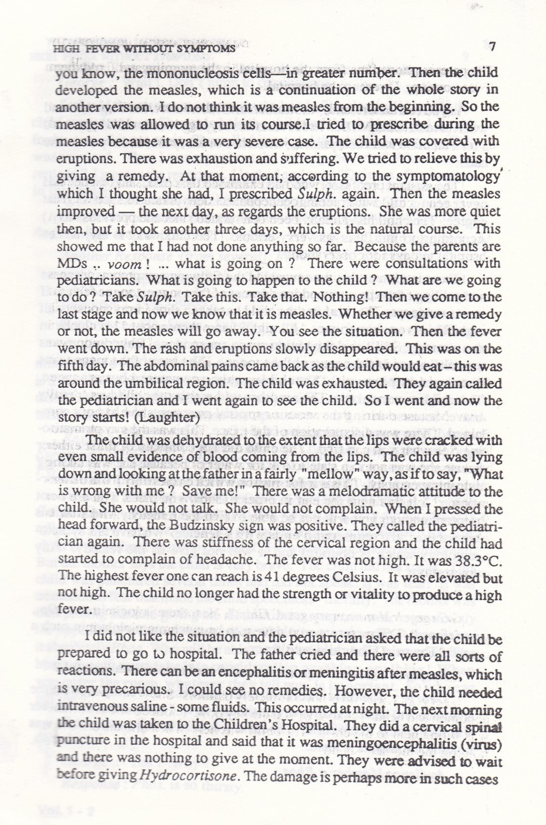 Talks On Classical Homoeopathy