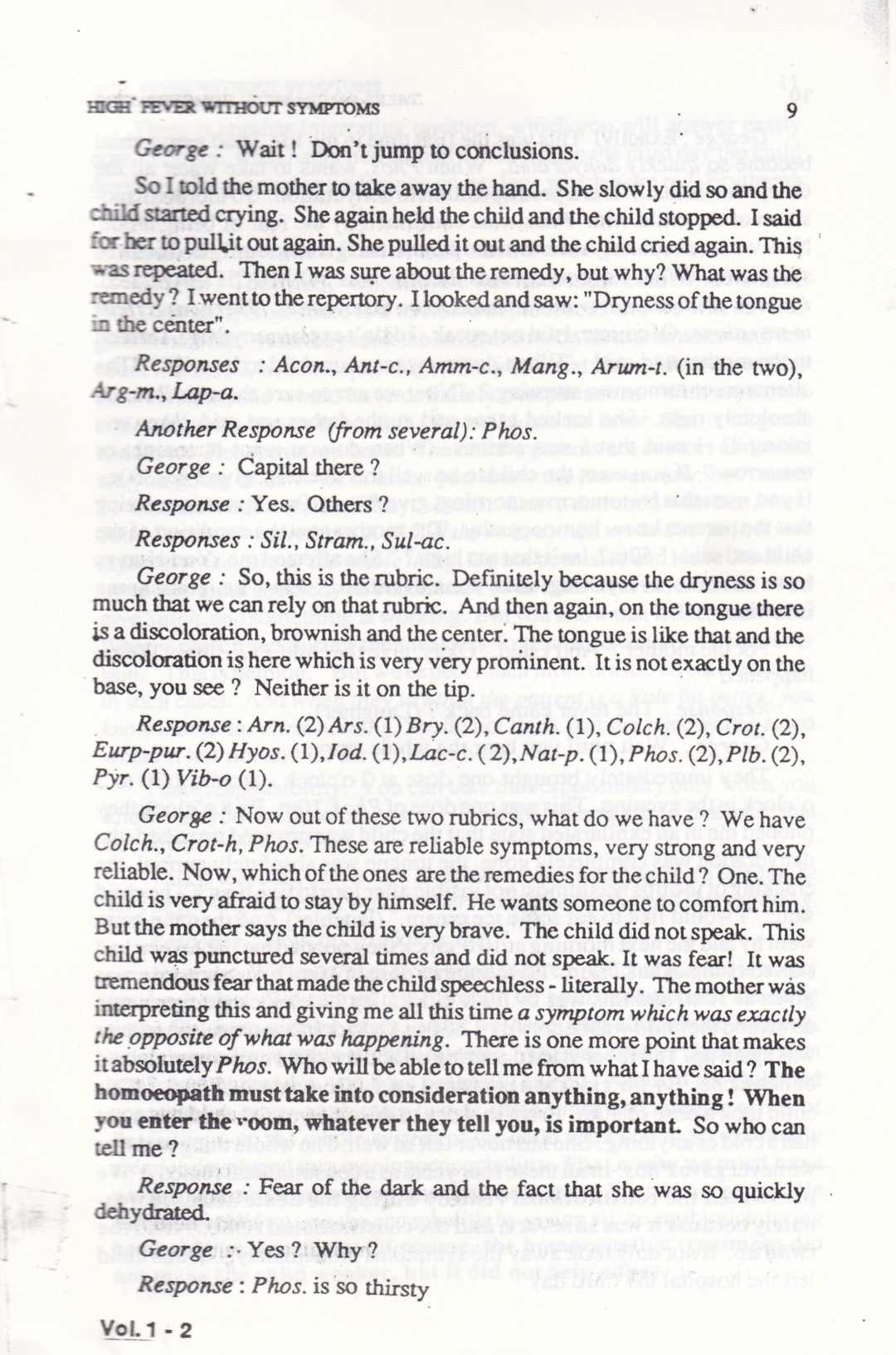 Talks On Classical Homoeopathy