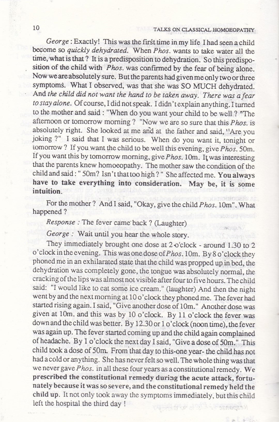 Talks On Classical Homoeopathy