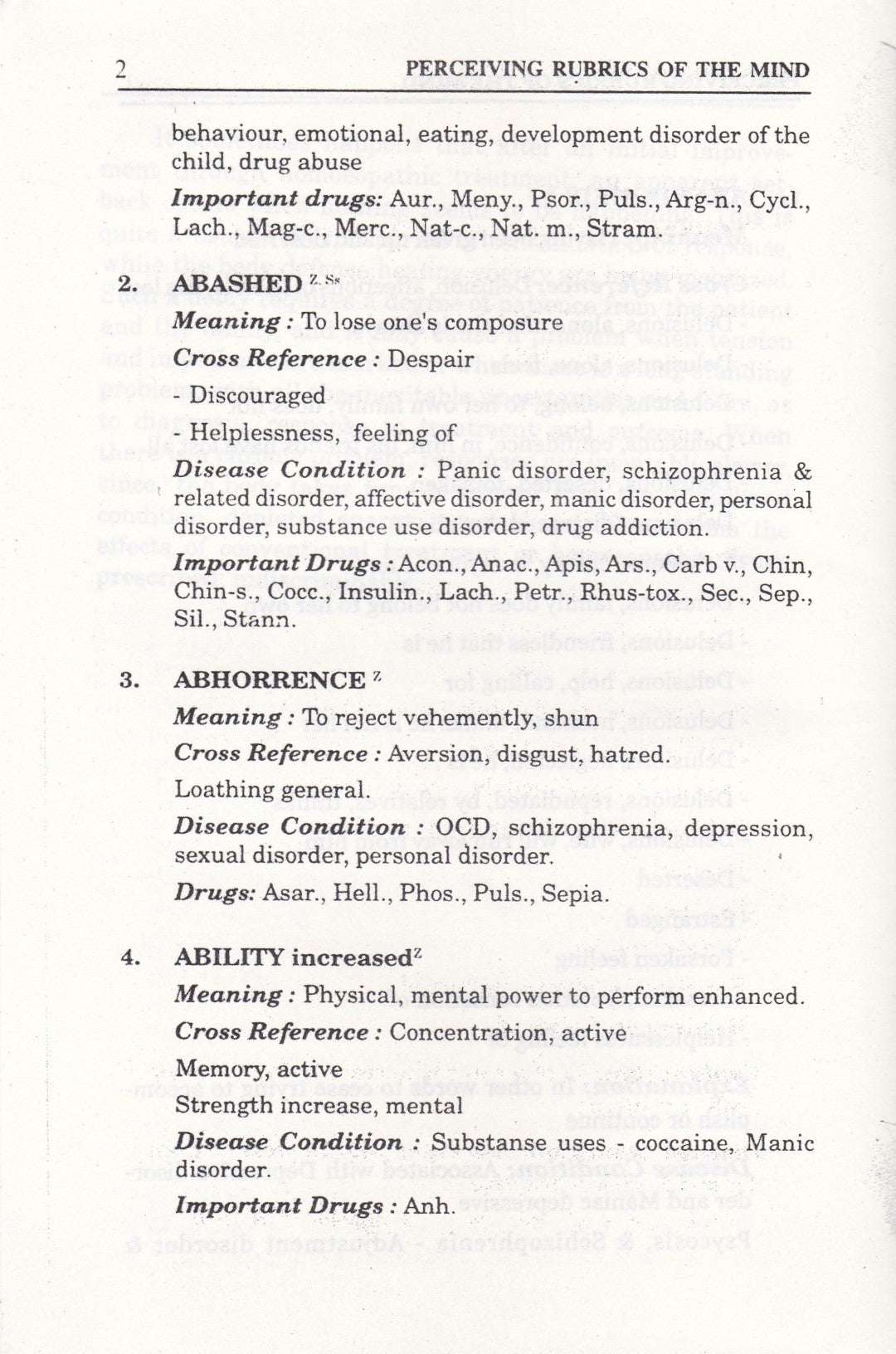 Perceiving Rubrics  Of The Mind
