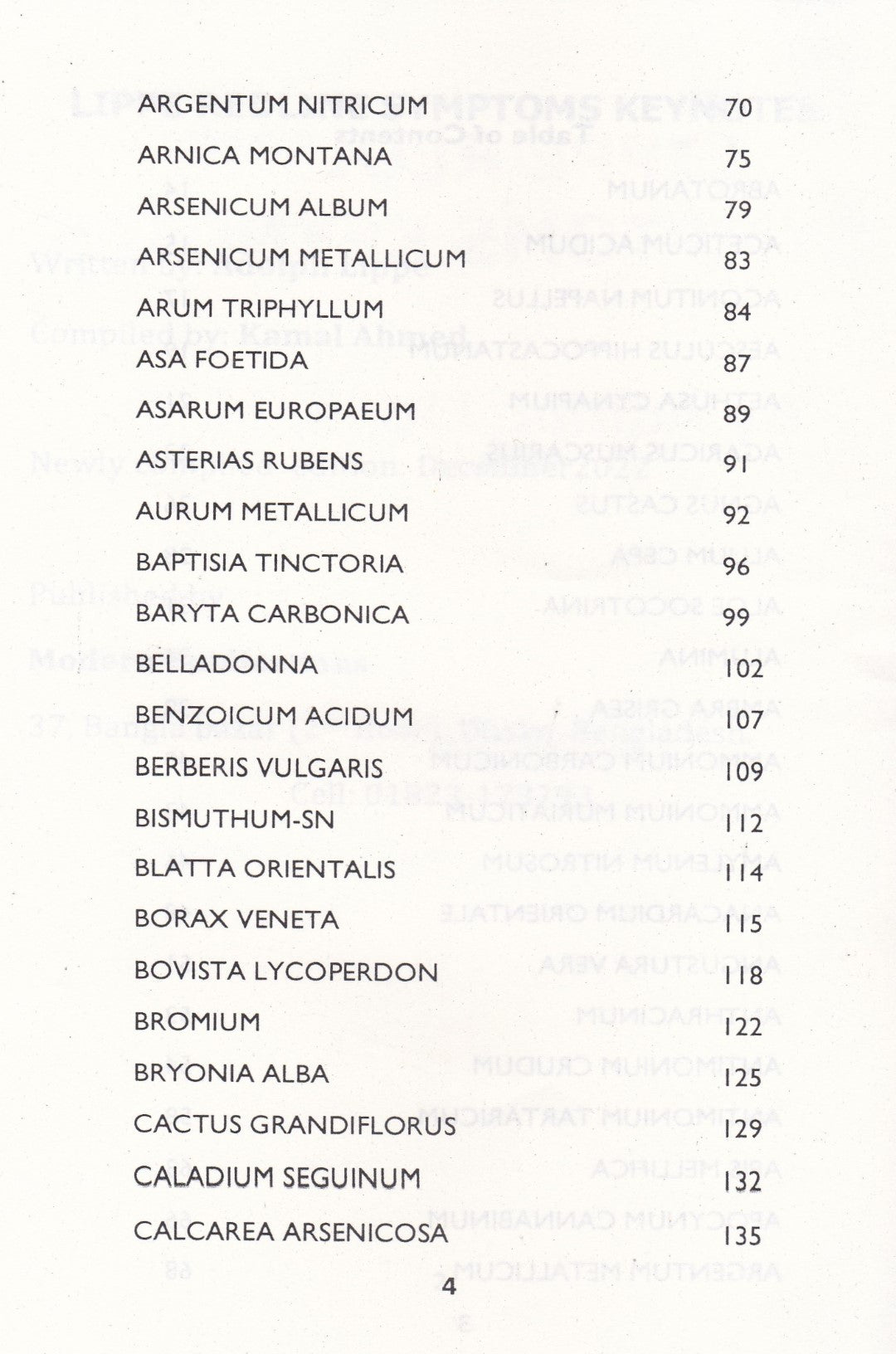 Keynotes and Red Line Symptoms Of The Materia Medica