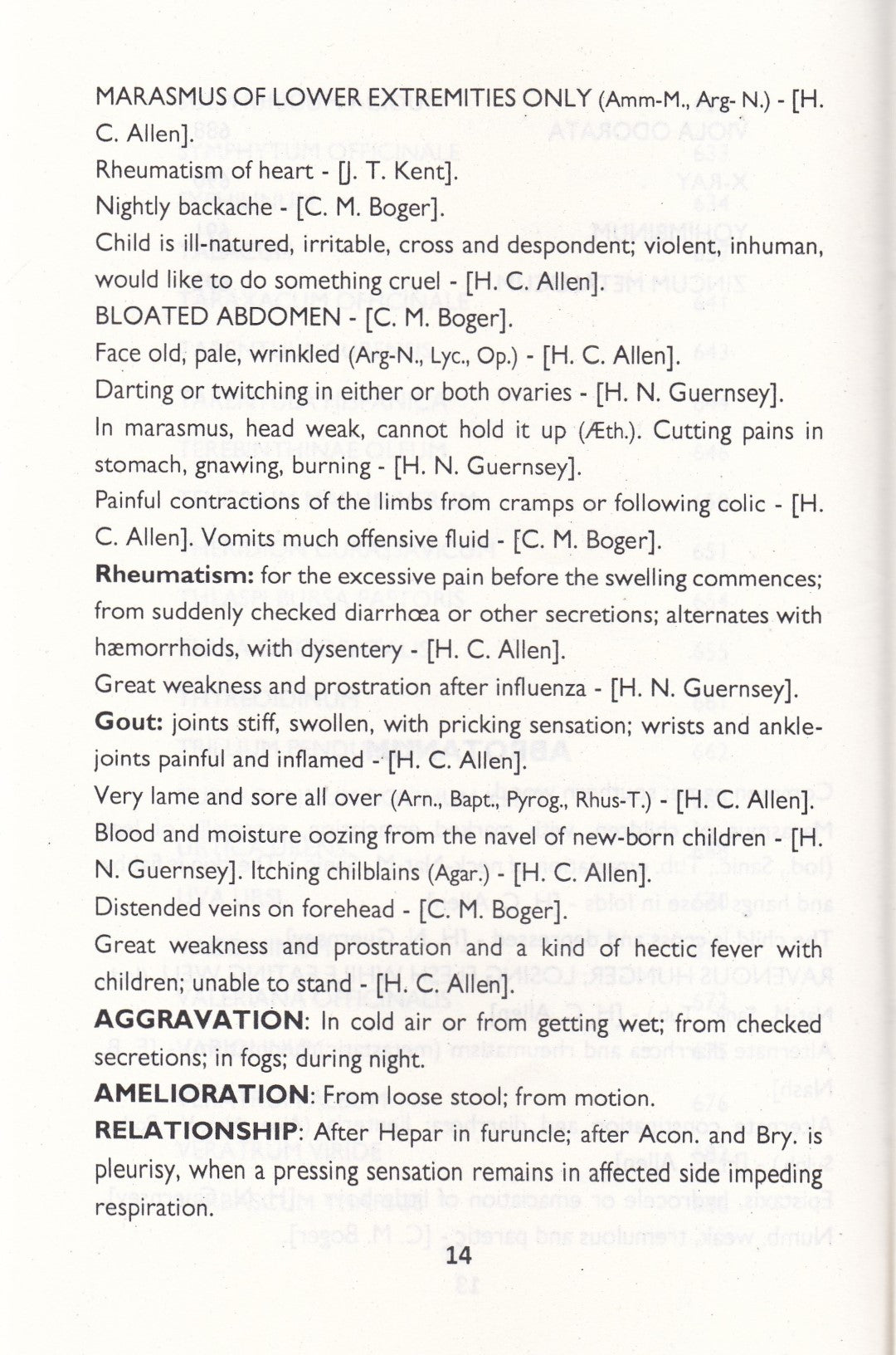 Keynotes and Red Line Symptoms Of The Materia Medica