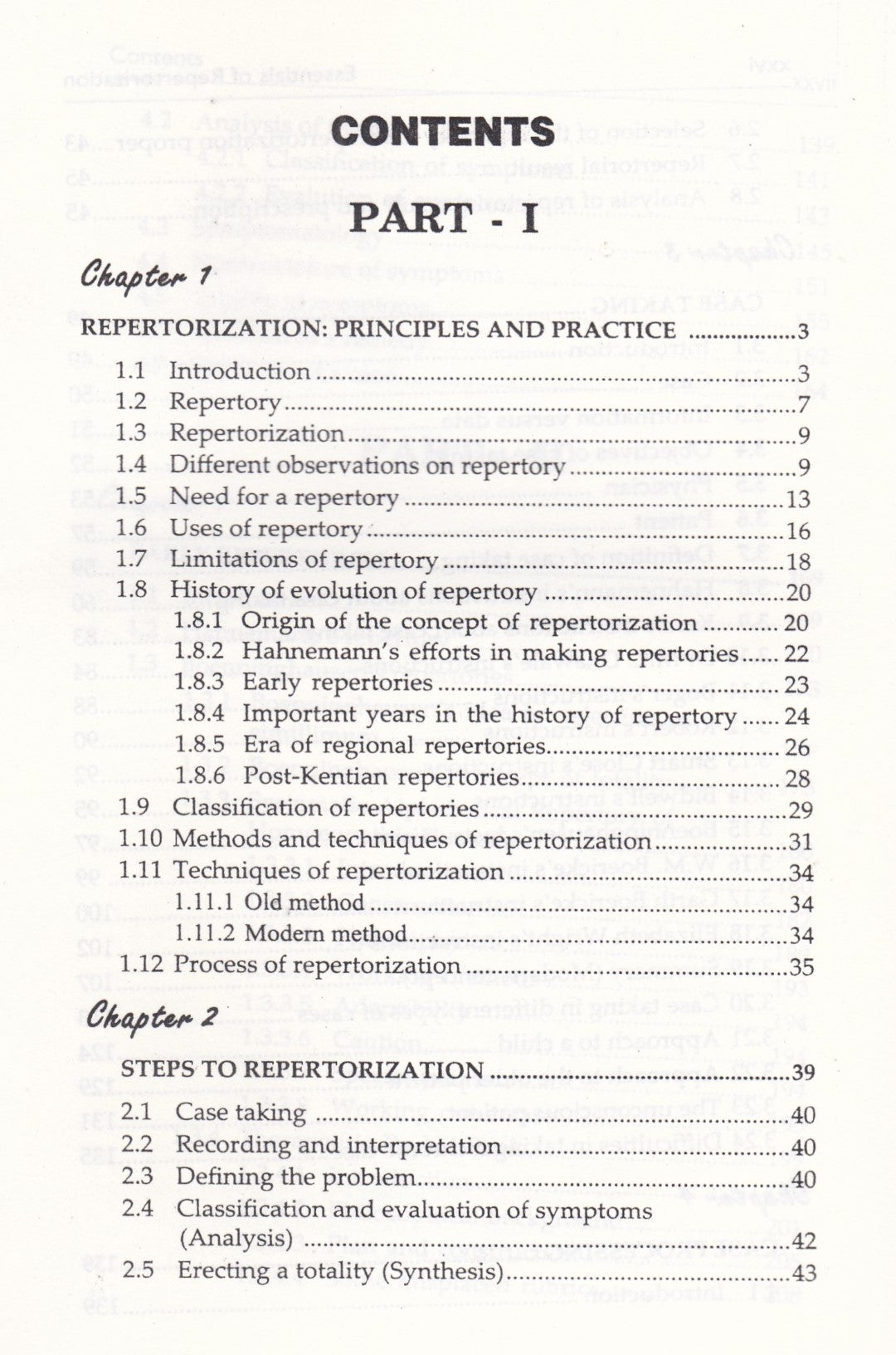 ESSENTIALS OF REPERTORIZATION