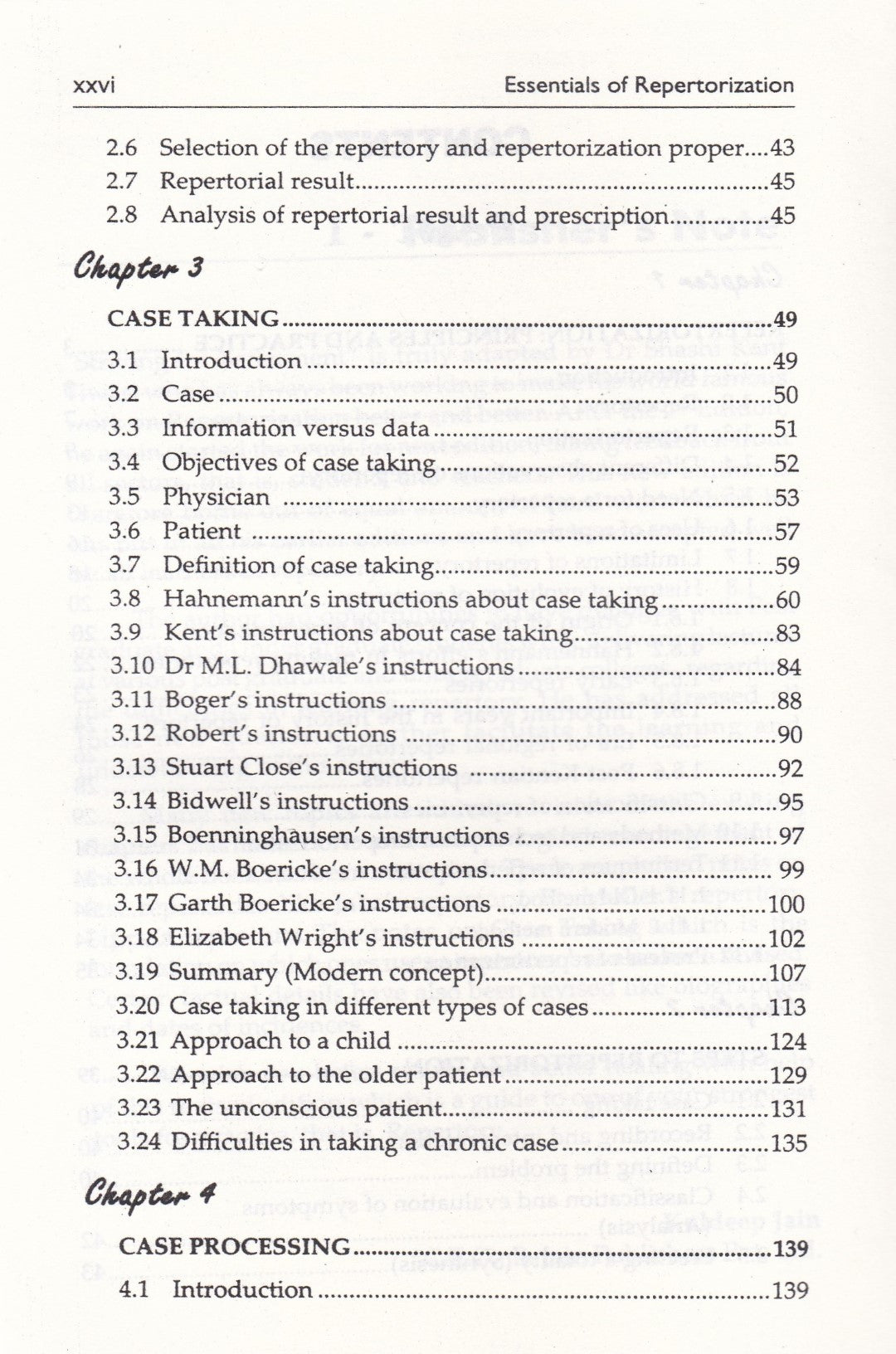 ESSENTIALS OF REPERTORIZATION